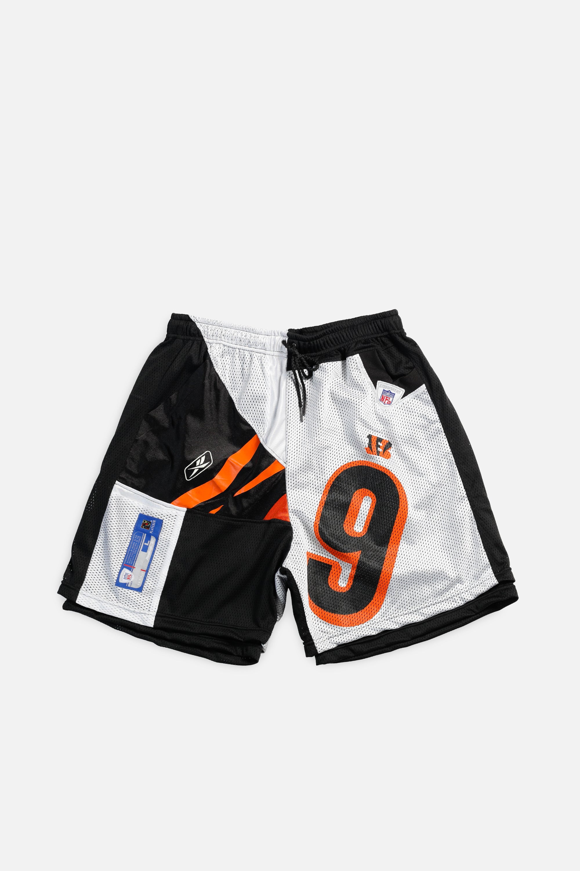 Unisex Rework Cincinnati Bengall Jersey Shorts - Women's M - Men's S-SHORTS-NFL-Frankie Collective