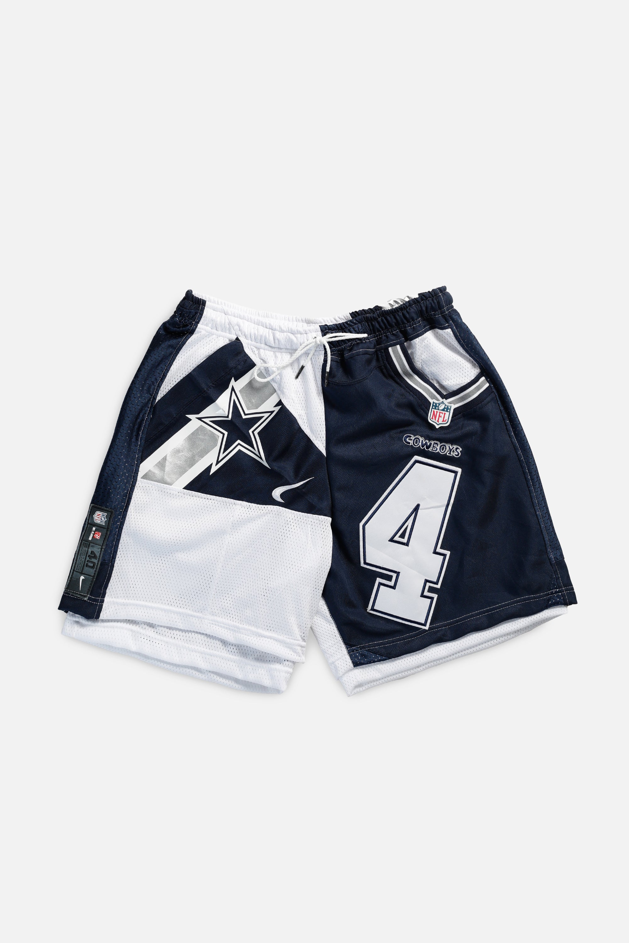 Unisex Rework Dallas Cowboys Jersey Shorts - Women's L - Men's M-SHORTS-NFL-Frankie Collective