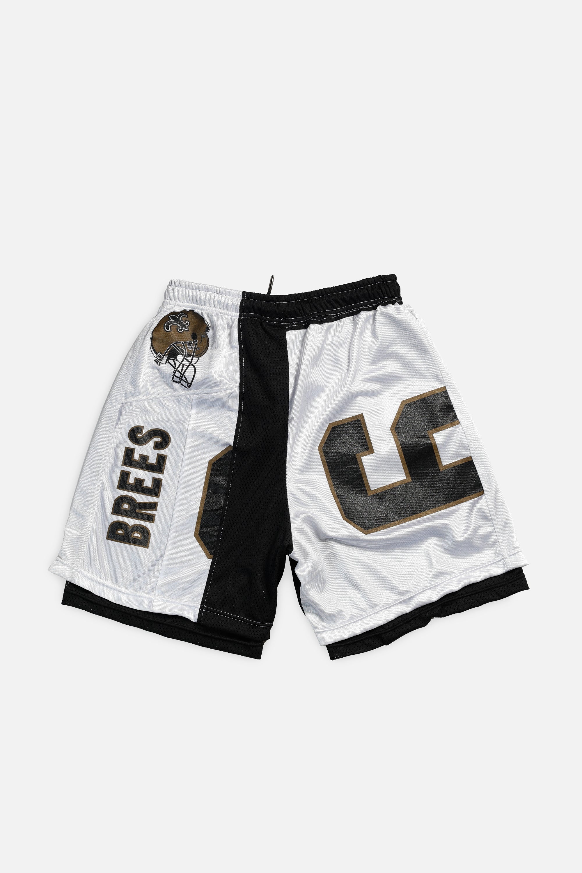 Unisex Rework New Orleans Saints Jersey Shorts - Women's M - Men's S-SHORTS-NFL-Frankie Collective