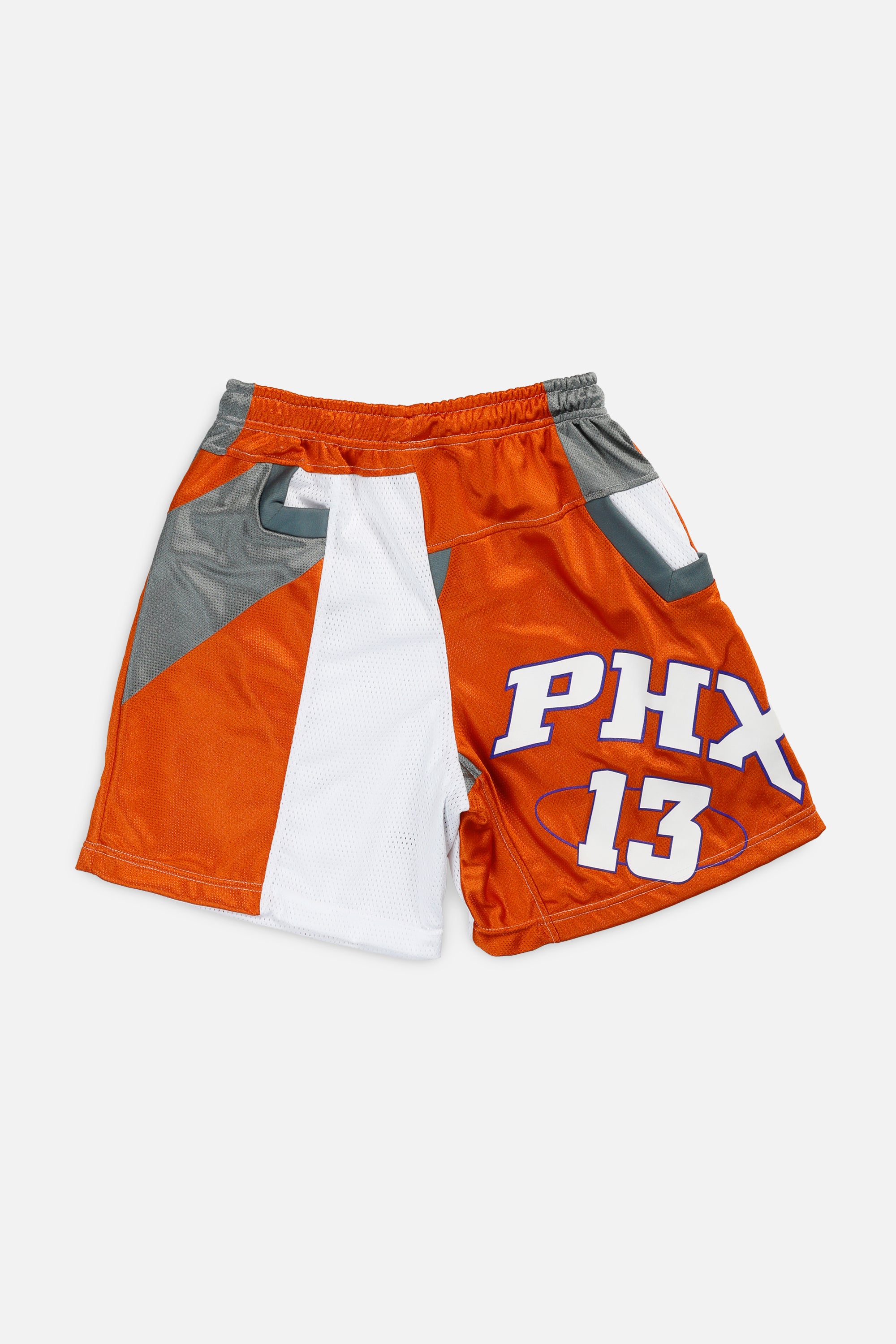 Unisex Rework Phoenix Suns NBA Jersey Shorts - S-BOTTOMS-NBA-Women's S - Men's XS-Frankie Collective Rare Vintage Streetwear Reworks