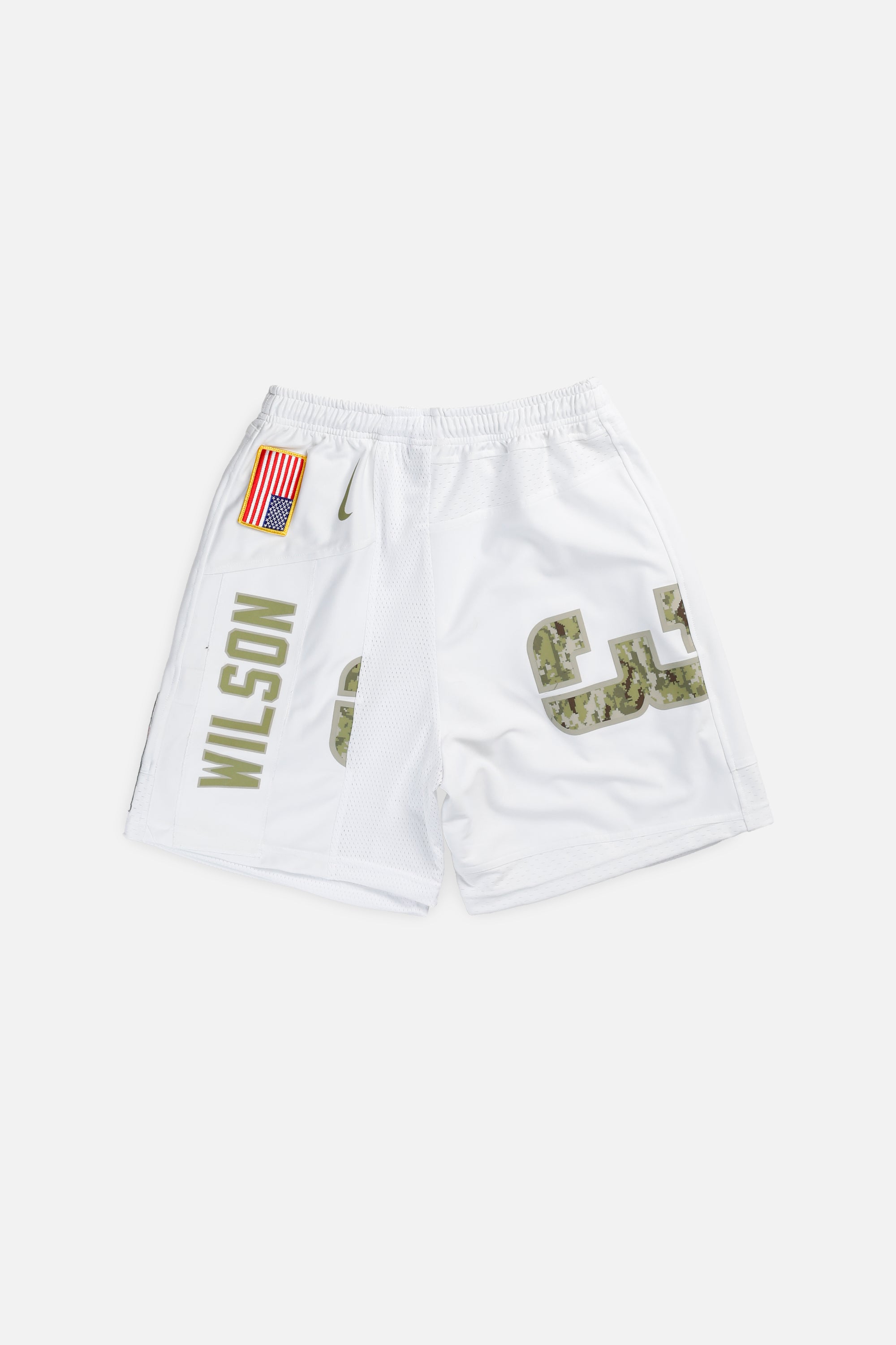 Unisex Rework Seattle Seahawks NFL Jersey Shorts - M-BOTTOMS-NFL-Women's M - Men's S-Frankie Collective Rare Vintage Streetwear Reworks