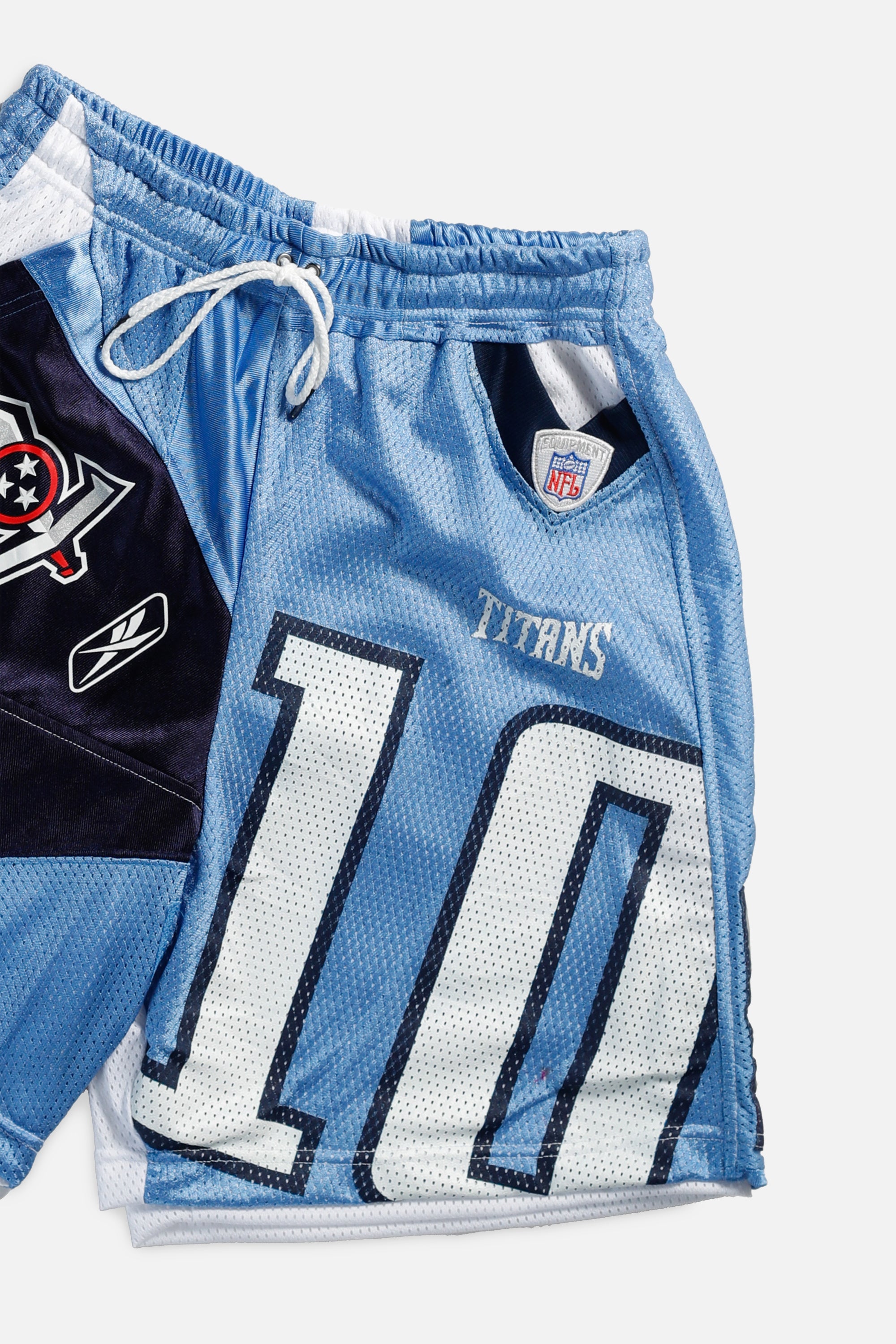 Unisex Rework Tennessee Titans Jersey Shorts - Women's S - Men's XS-SHORTS-NFL-Frankie Collective