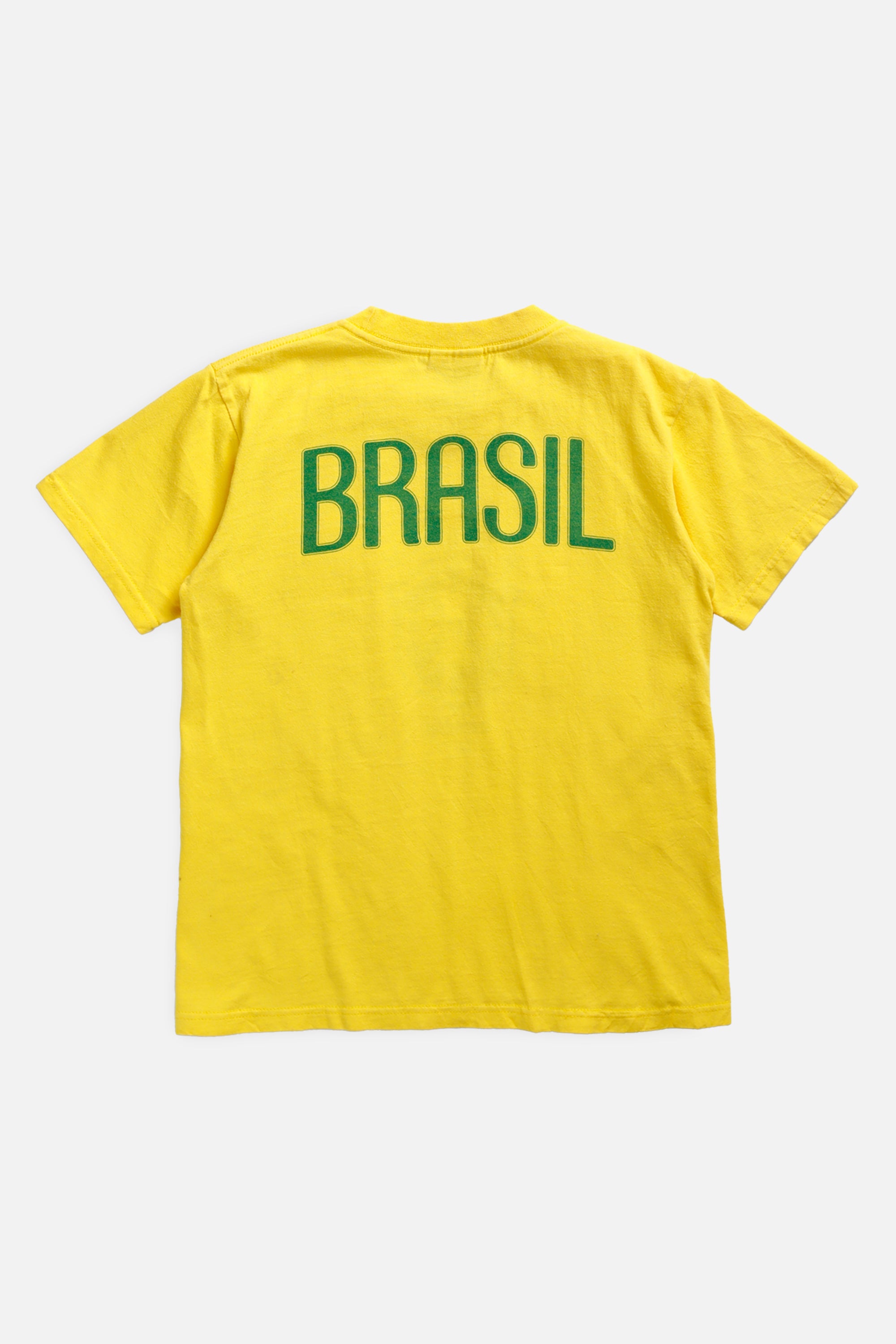 Vintage Brazil Soccer Tee - S-TSHIRTS-vendor-unknown-S-Frankie Collective Rare Vintage Streetwear Reworks