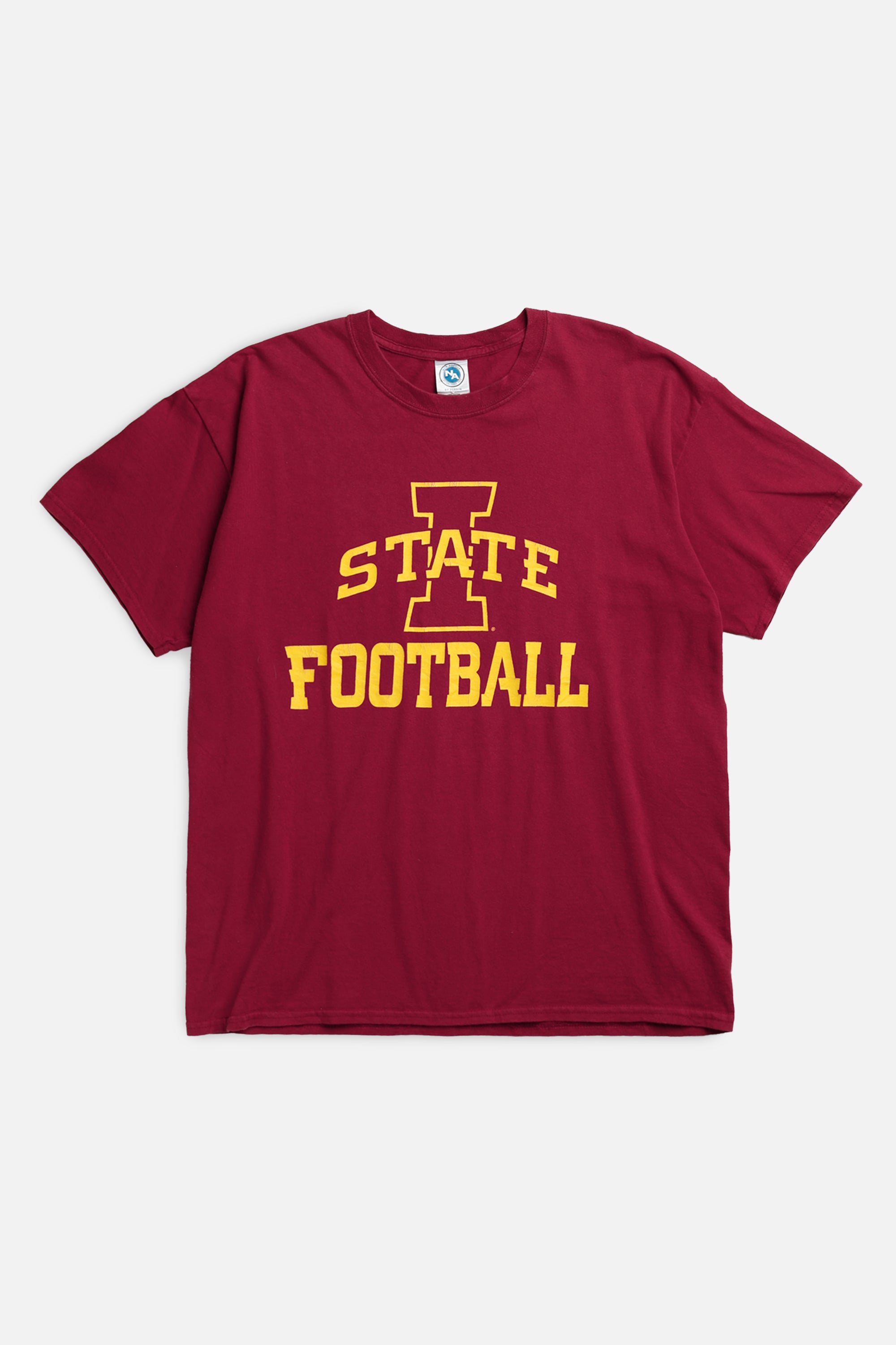 Vintage Iowa State Football Tee - L-TSHIRTS-Varsity-L-Frankie Collective Rare Vintage Streetwear Reworks