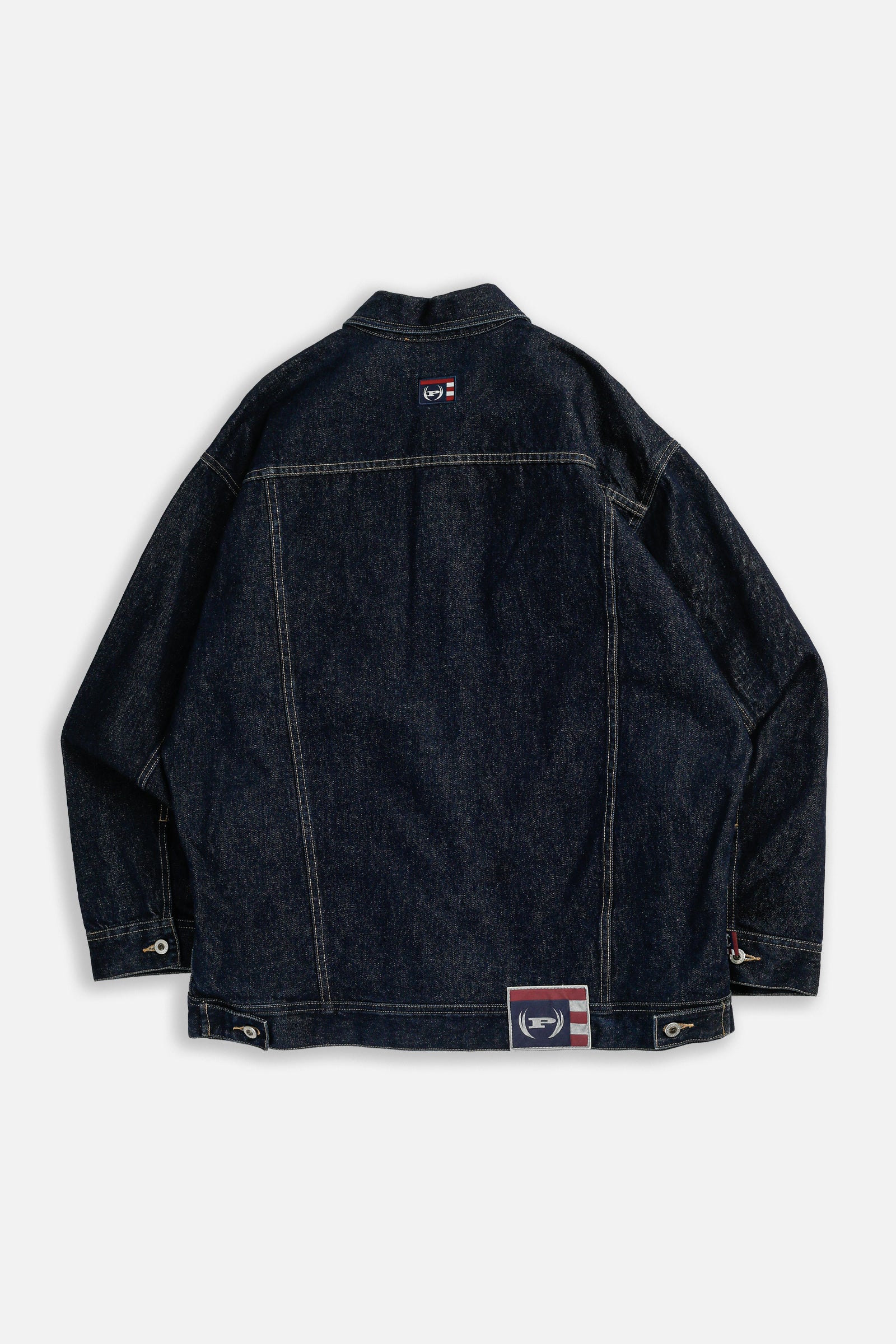 Vintage Phat Farm Denim Jacket - XL-JACKETS-Phat Farm-XL-Frankie Collective Rare Vintage Streetwear Reworks