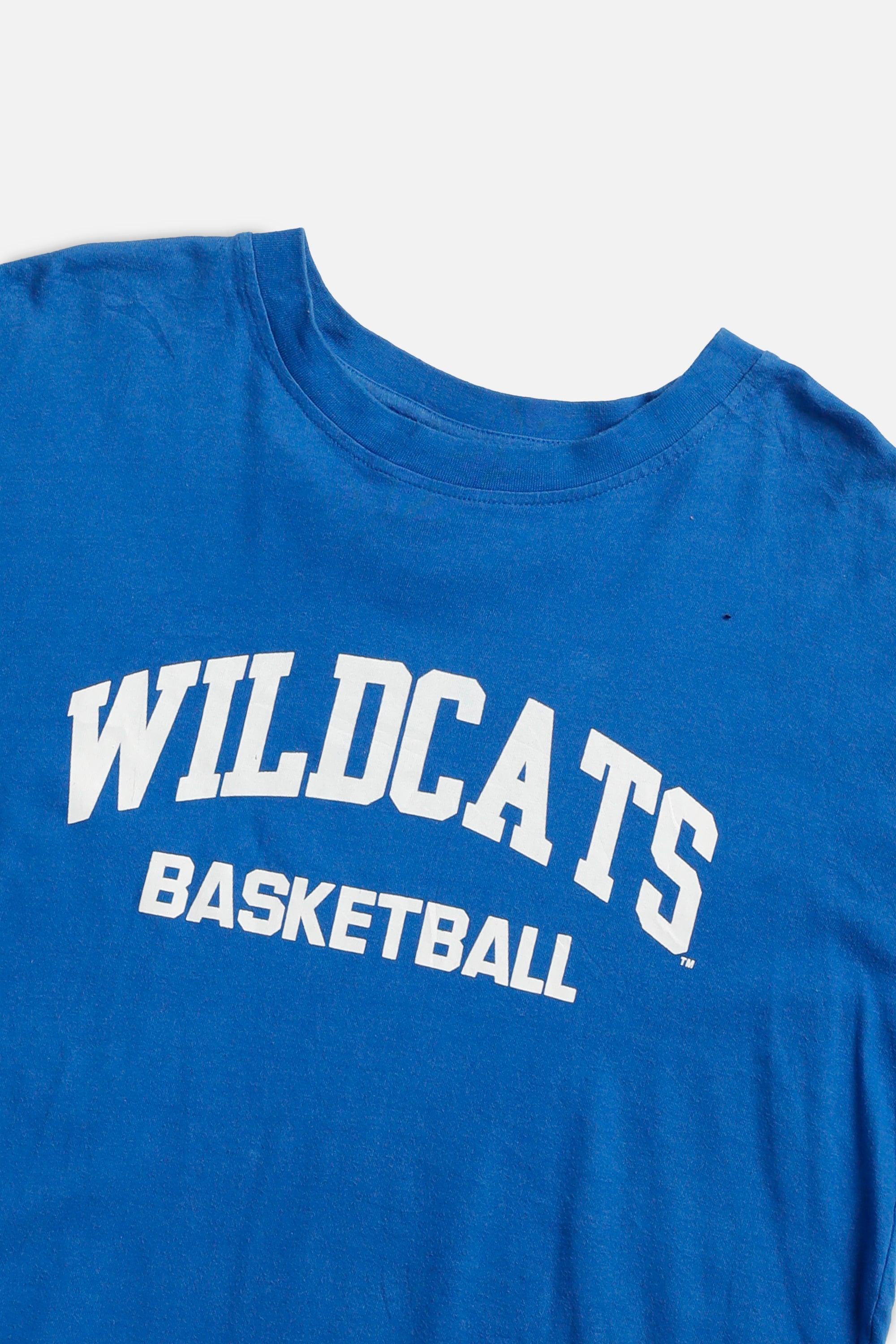 Vintage Wildcats Basketball Tee - L-TSHIRTS-Starter-L-Frankie Collective Rare Vintage Streetwear Reworks