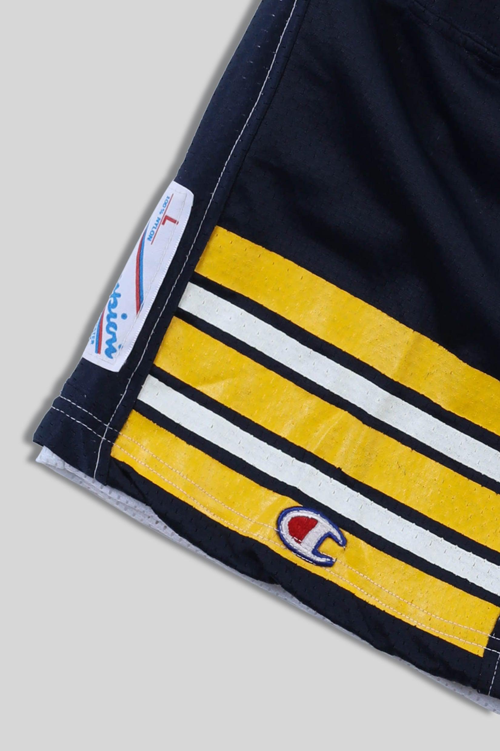 Unisex Rework Wolverines Jersey Shorts - Women-L, Men-M-BOTTOMS-NFL-Frankie Collective Rare Vintage Streetwear Reworks