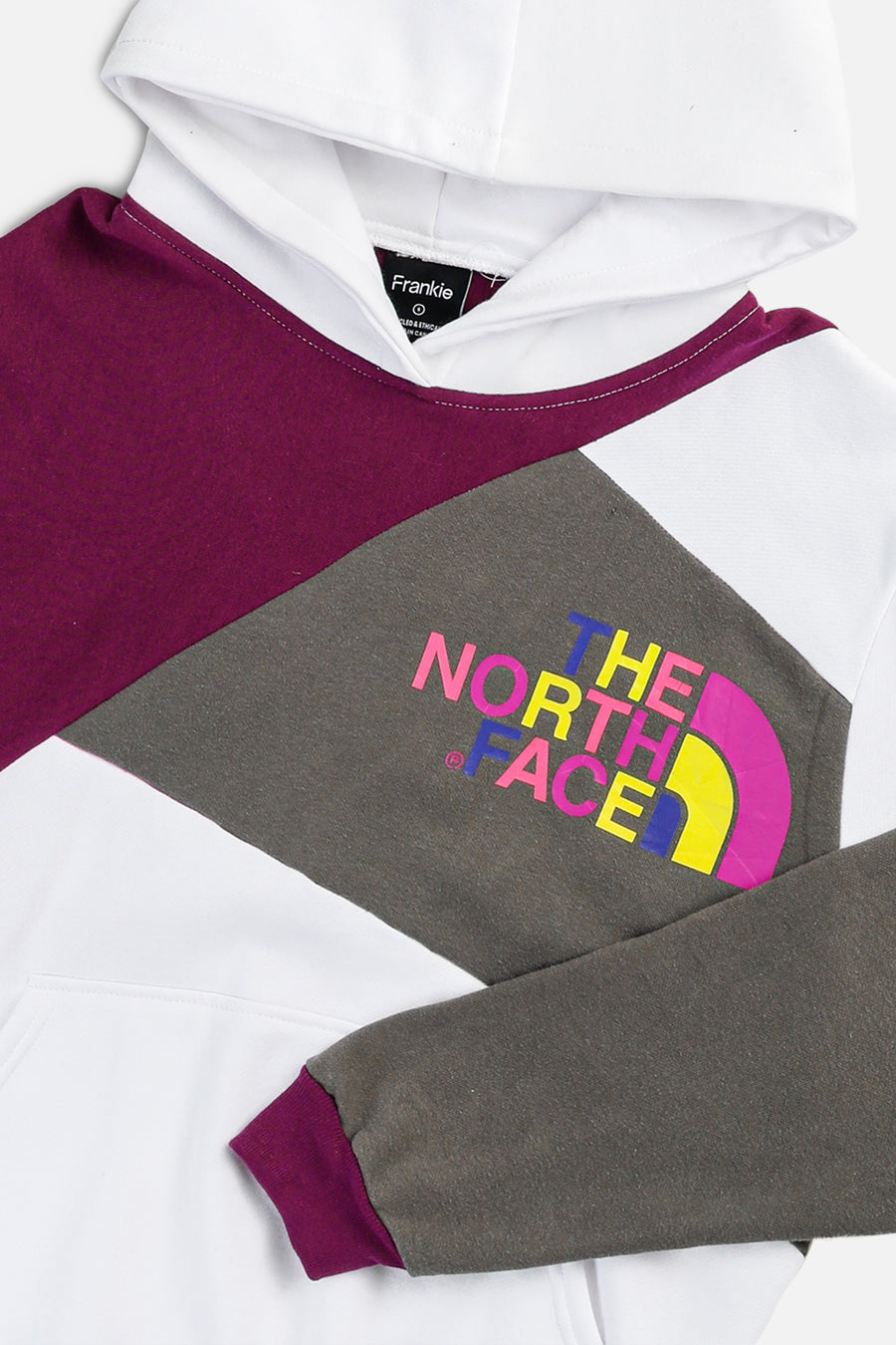 Rework North Face Patchwork Sweatshirt - S