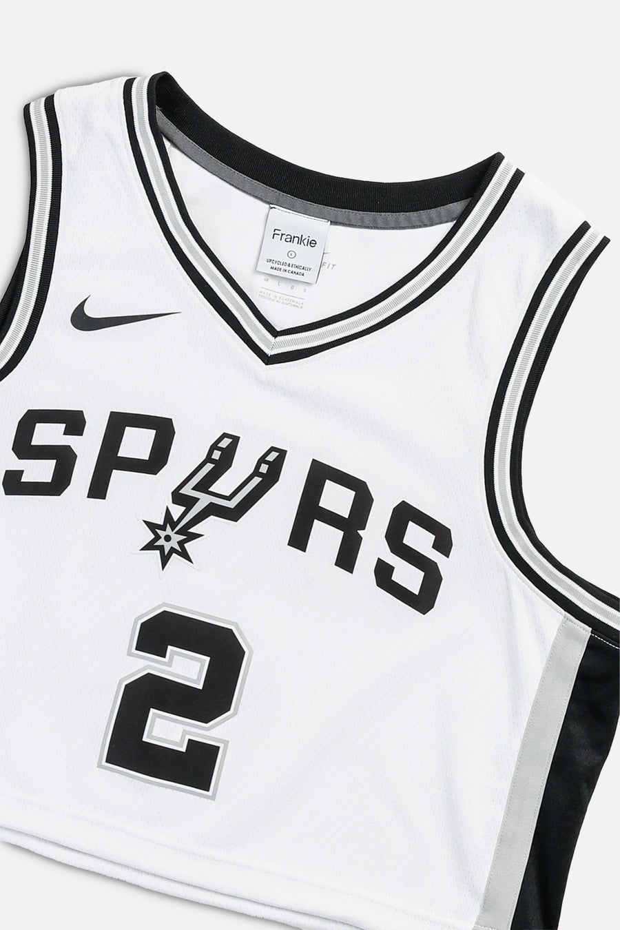 Rework San Antonio Spurs NBA Crop Jersey - L