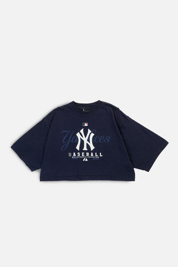 Rework NY Yankees MLB Crop Tee - XL