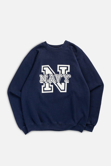 Vintage Navy Sweatshirt - M