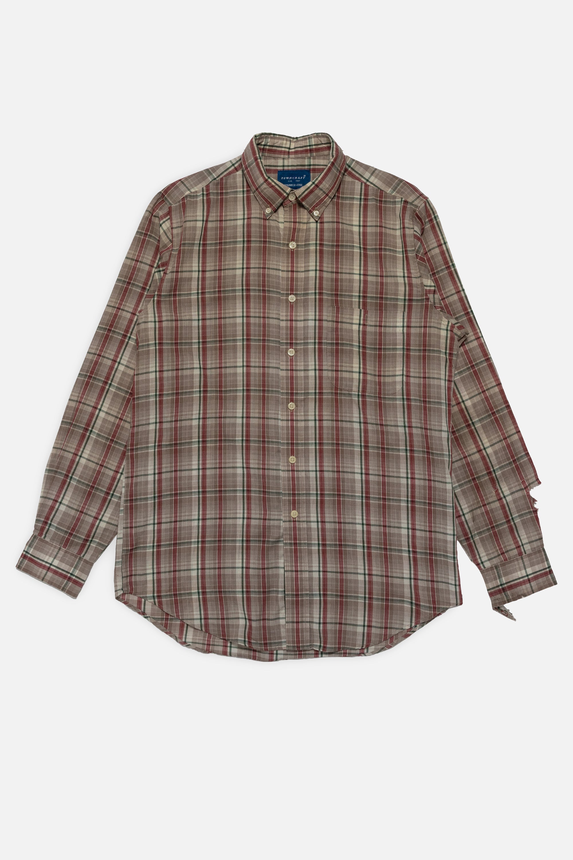 Vintage Plaid Button Down Shirt