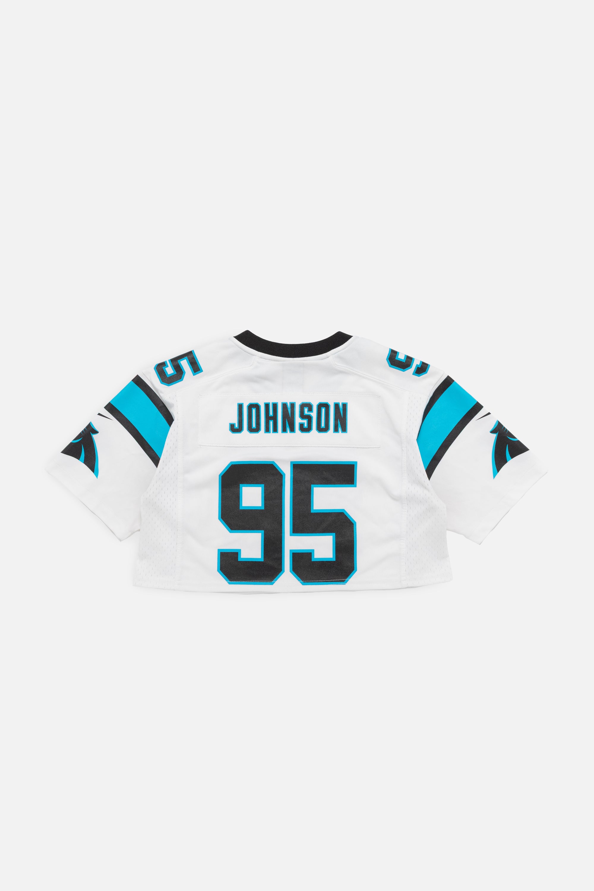 Rework Carolina Panthers Crop Jersey