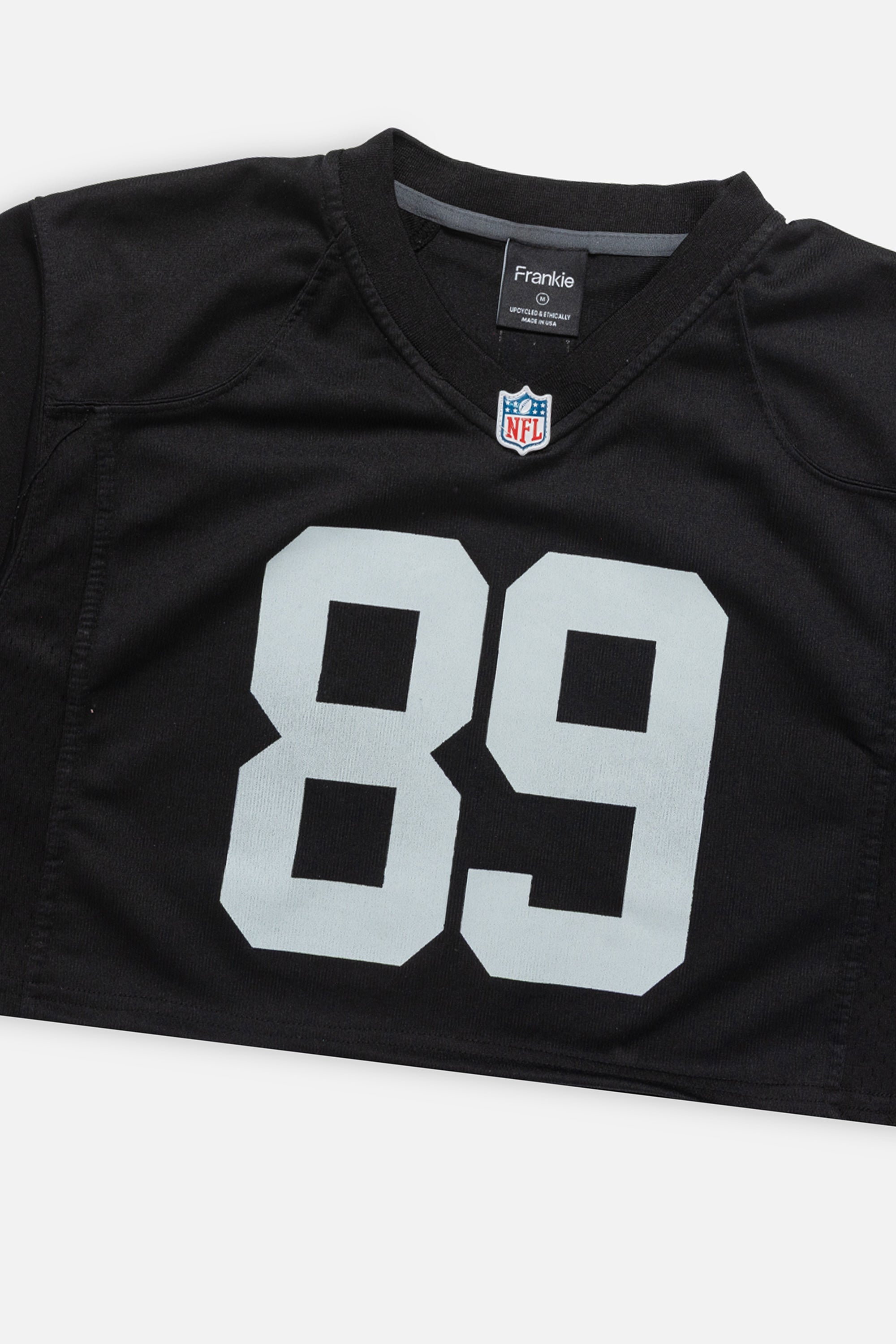 Rework Oakland Raiders Crop Jersey