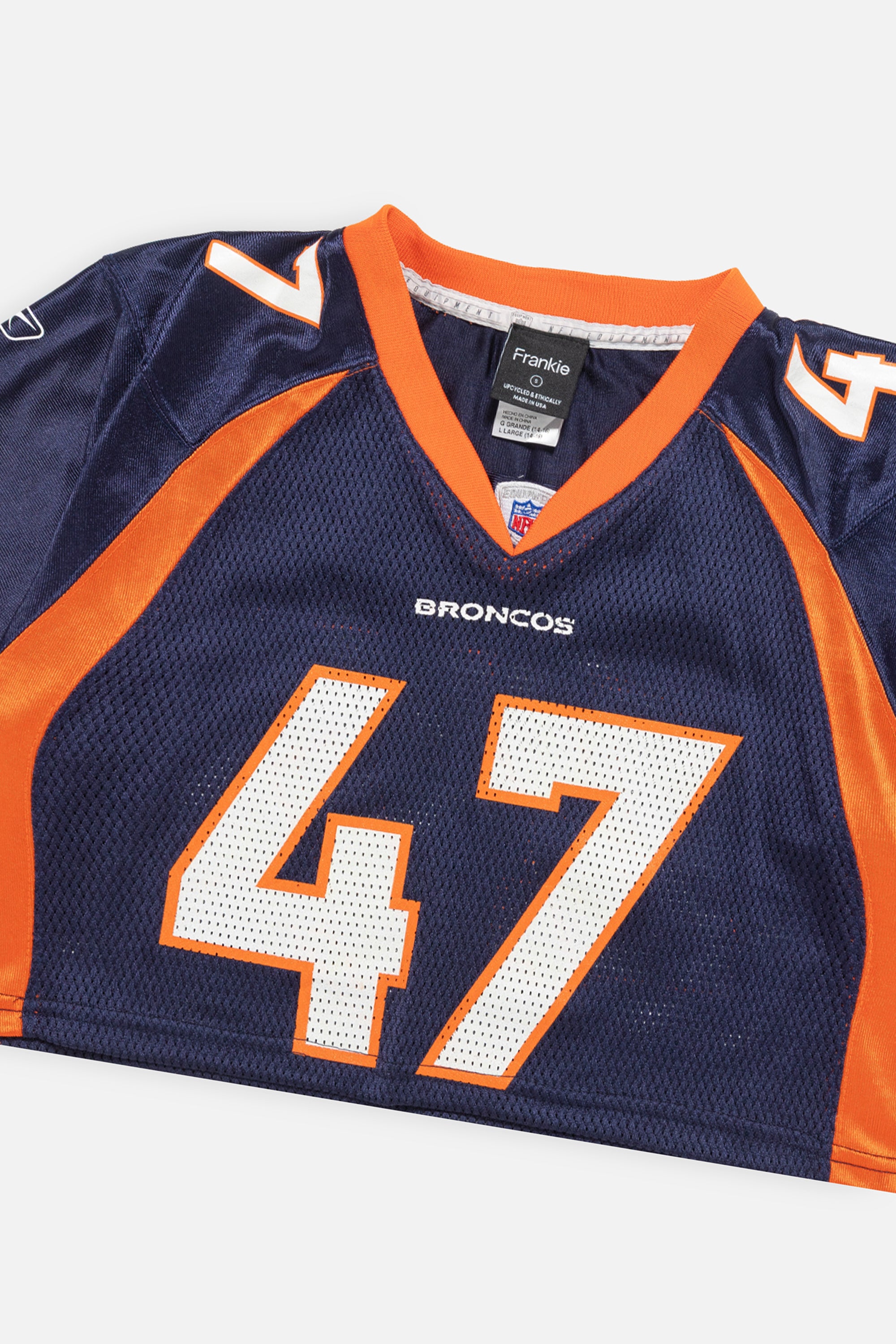 Rework Denver Broncos Crop Jersey