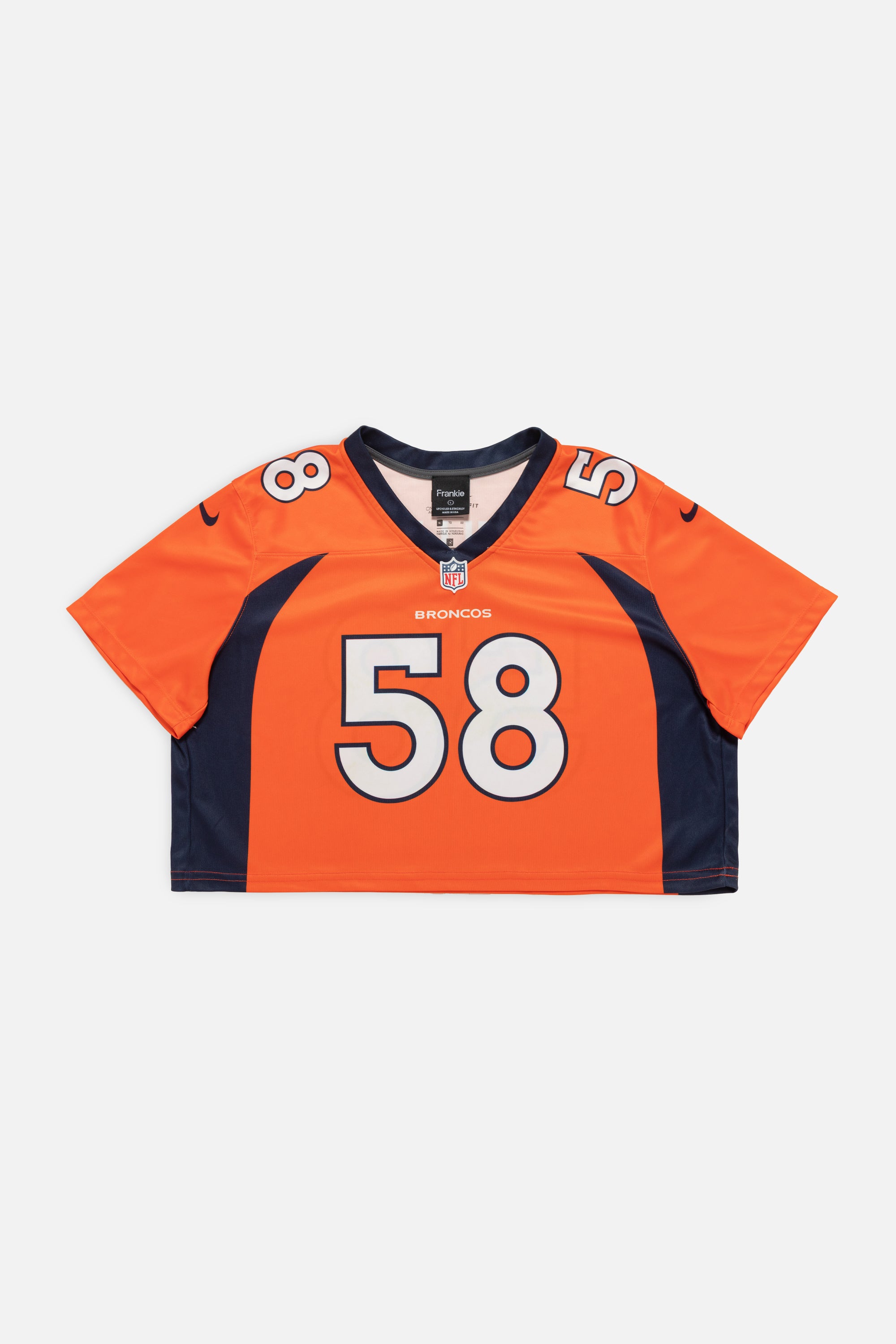 Rework Denver Broncos Crop Jersey