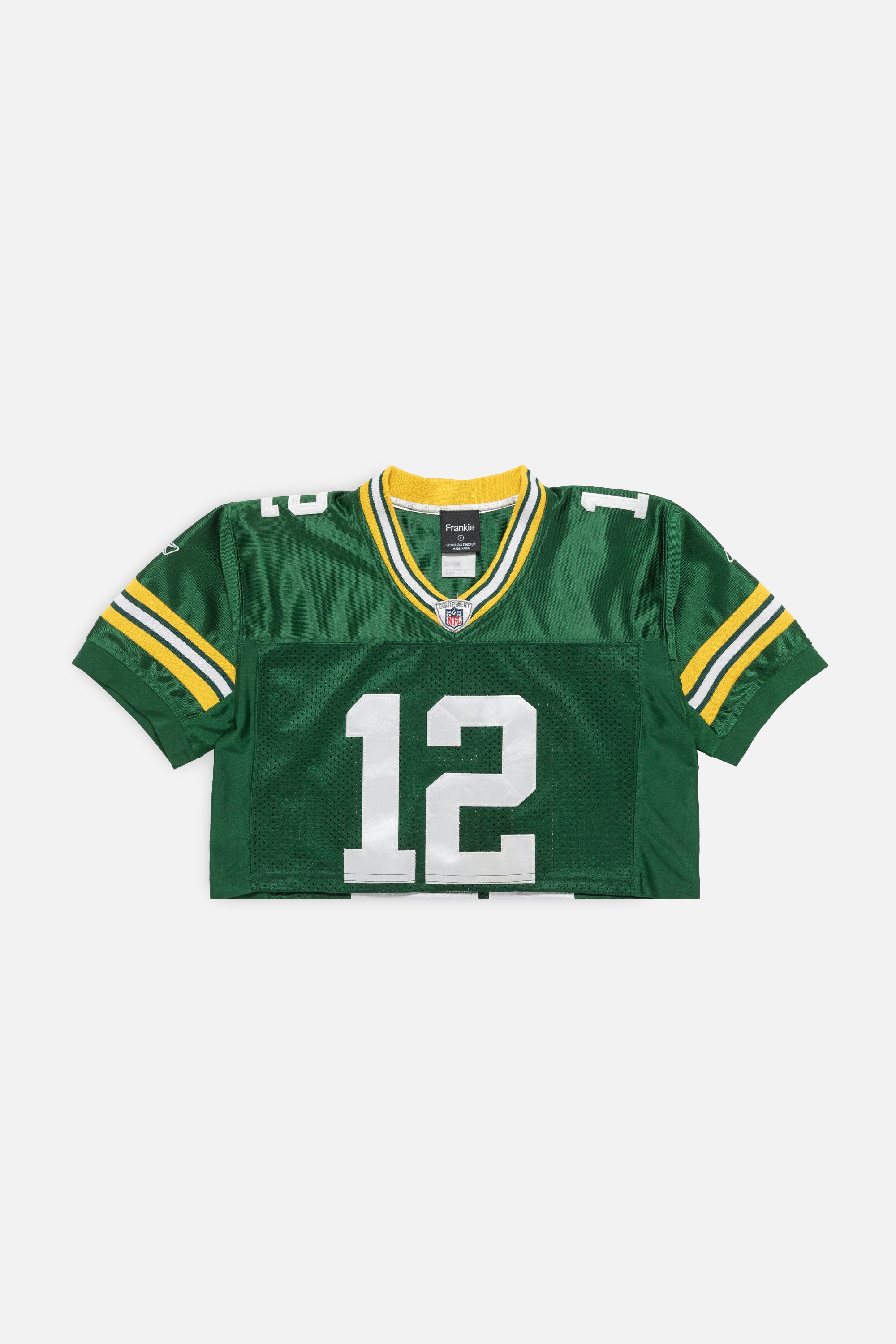 Rework Green Bay Packers Crop Jersey