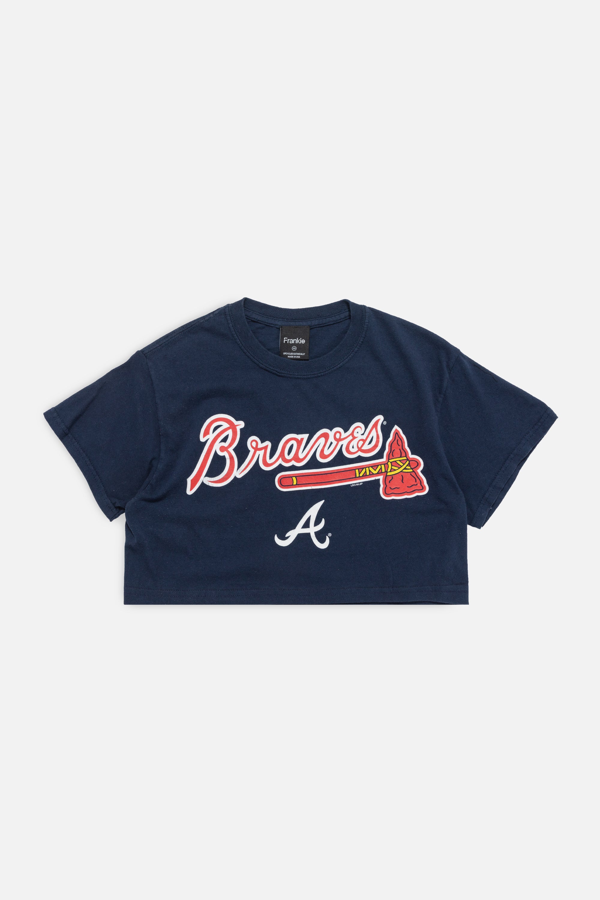 Rework Atlanta Braves Crop Tee