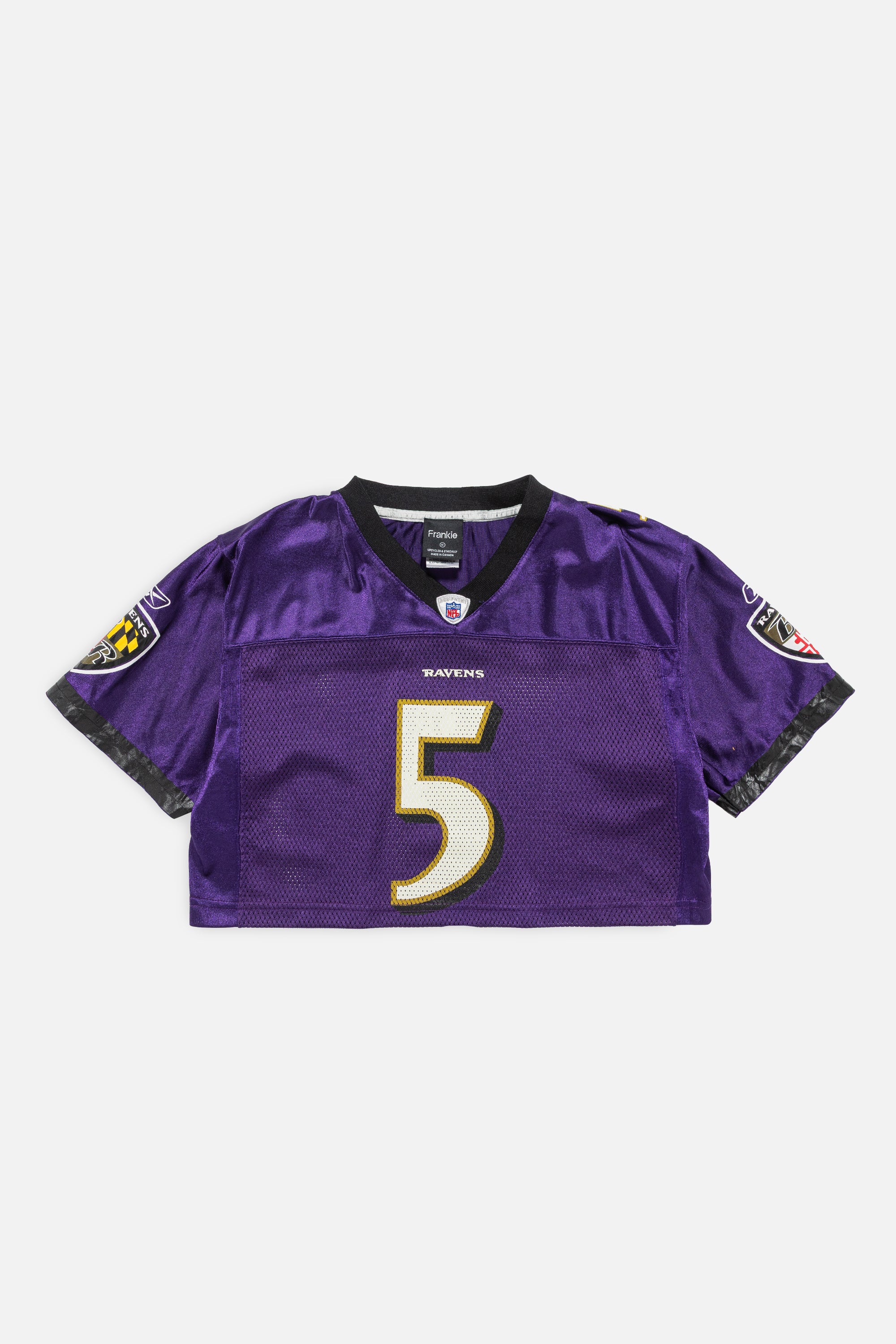 Rework Baltimore Ravens Crop Jersey