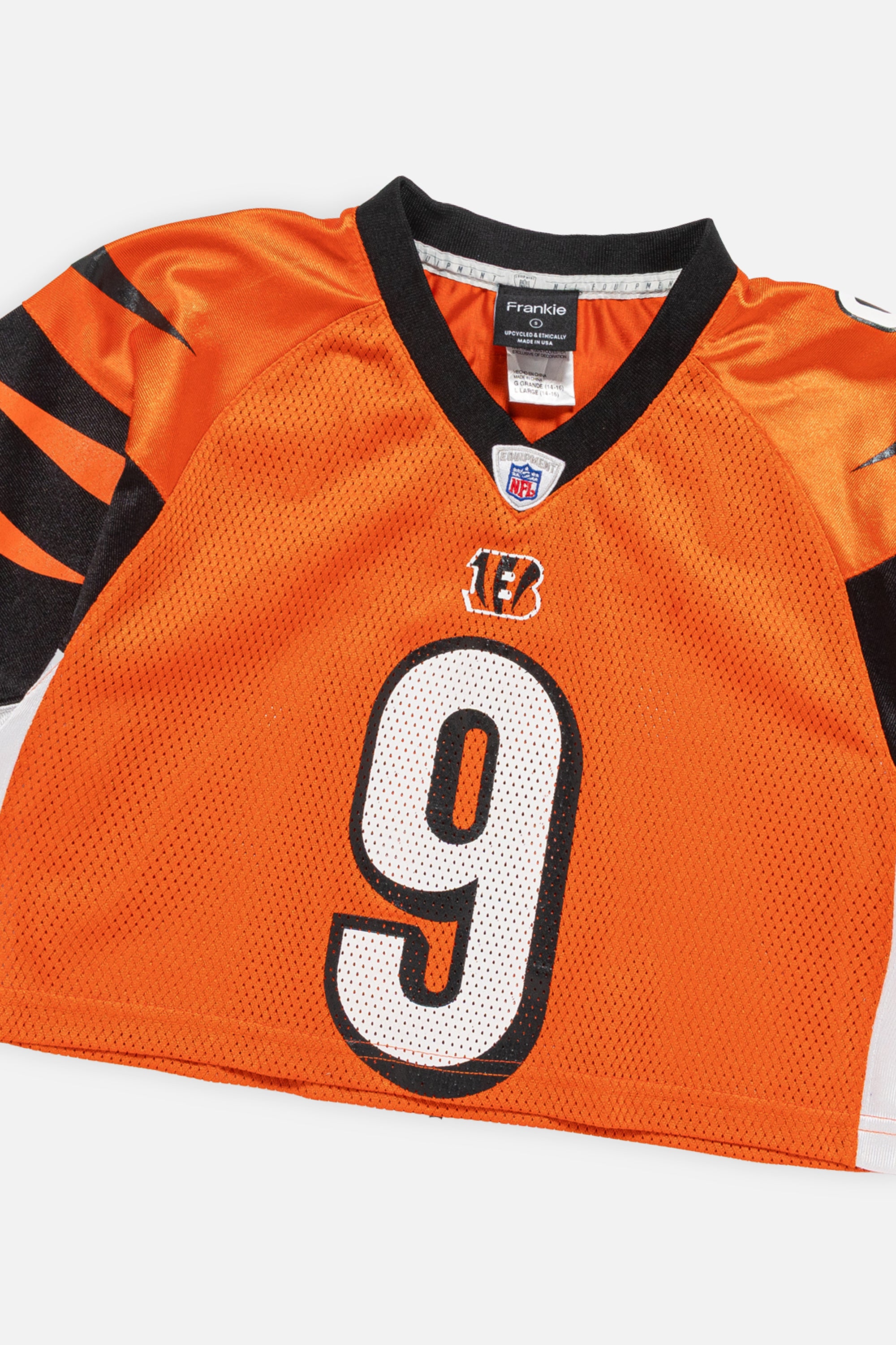 Rework Cincinnati Bengals Crop Jersey