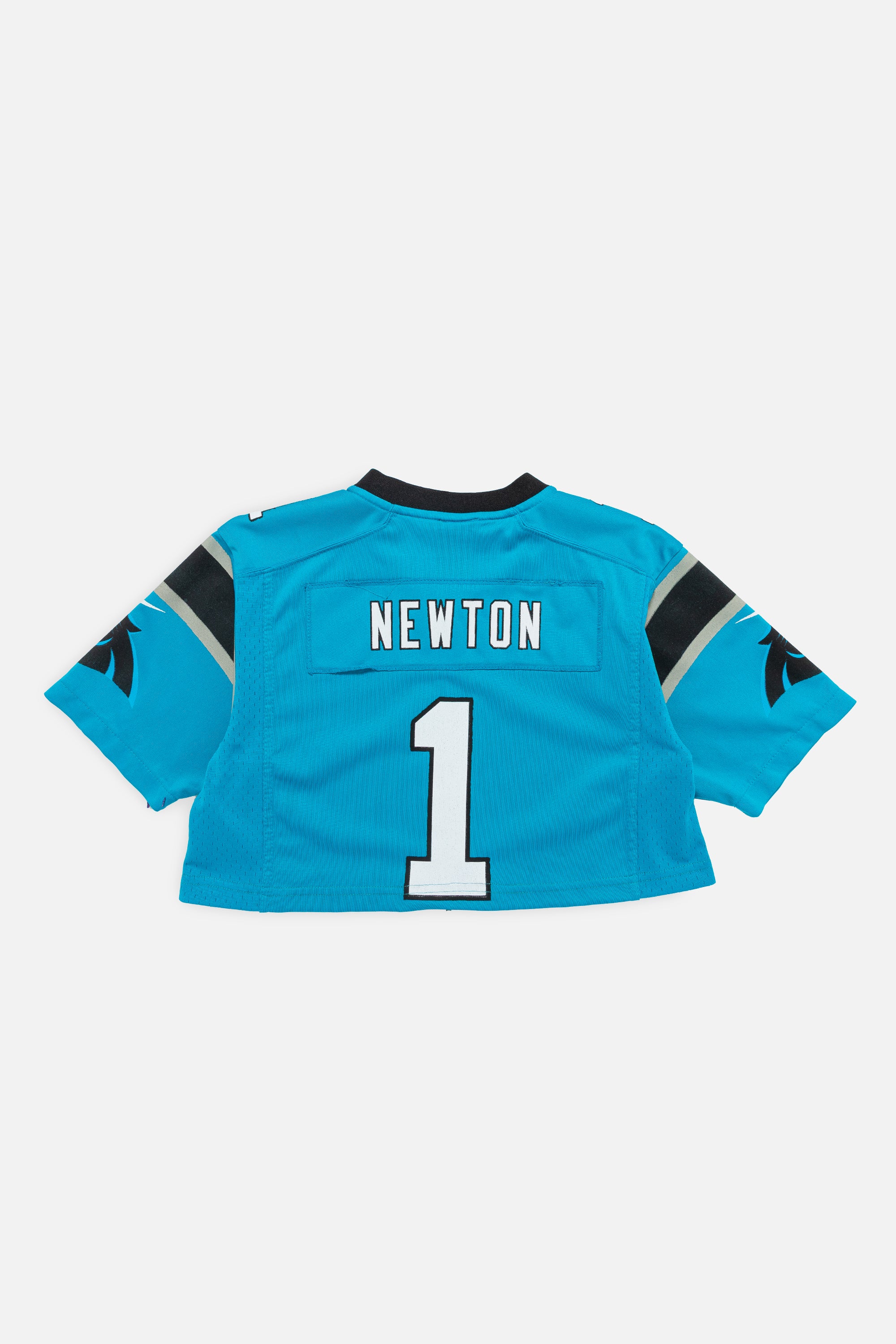 Rework Carolina Panthers Crop Jersey