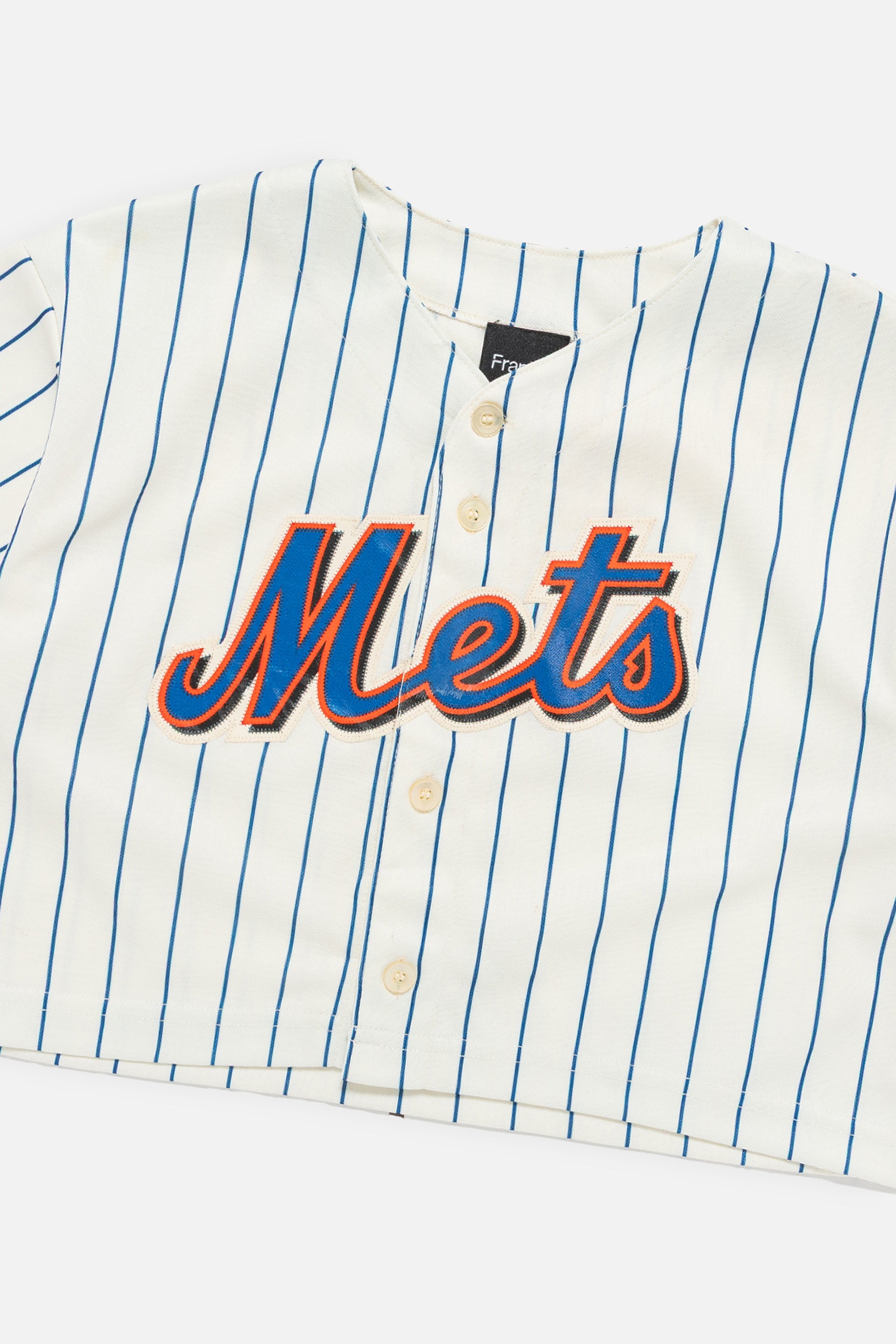Rework New York Mets Crop Jersey