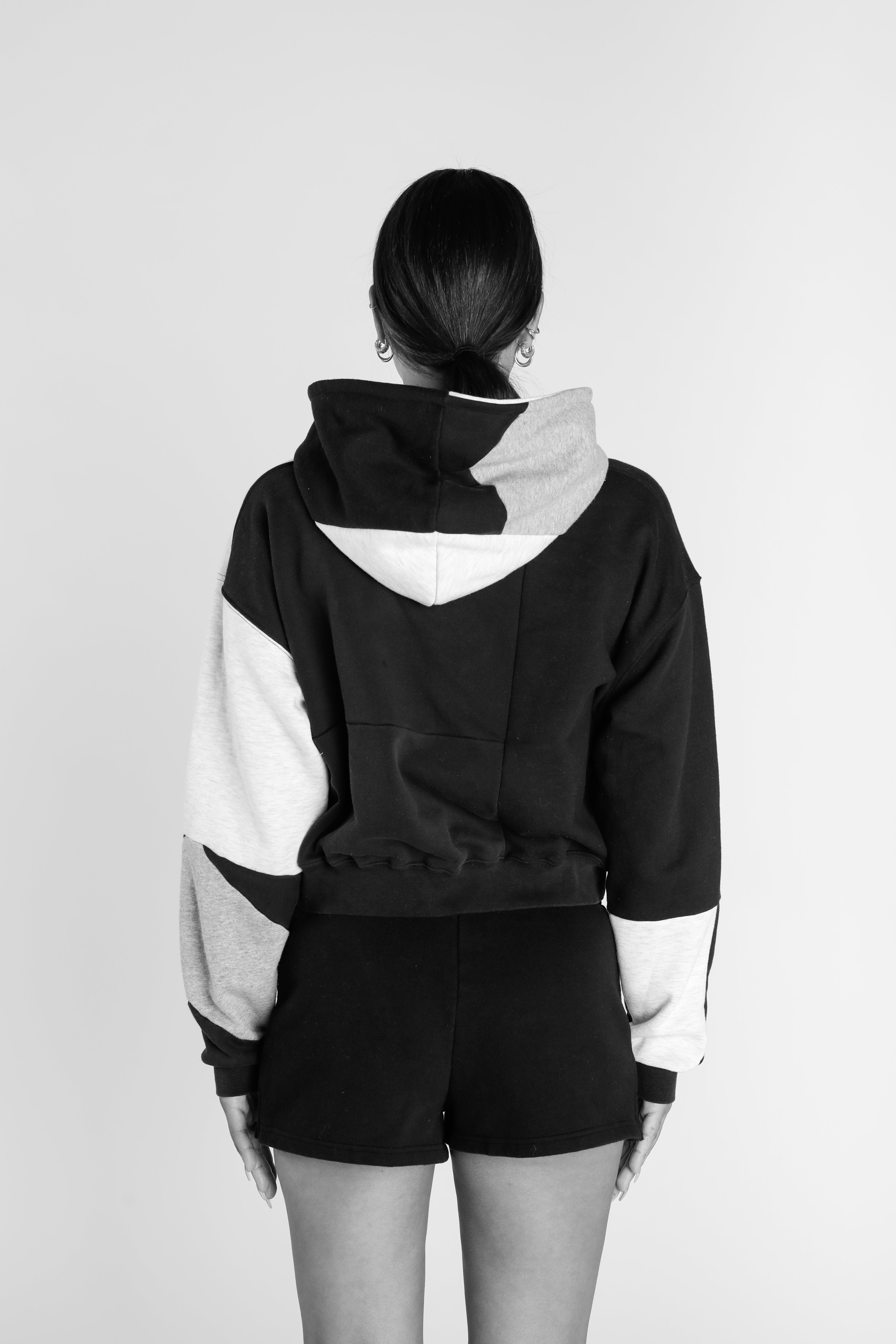 Custom Rework – Crop Zip Hoodie (test)-SWEATERS-Frankie Collective-Frankie Collective