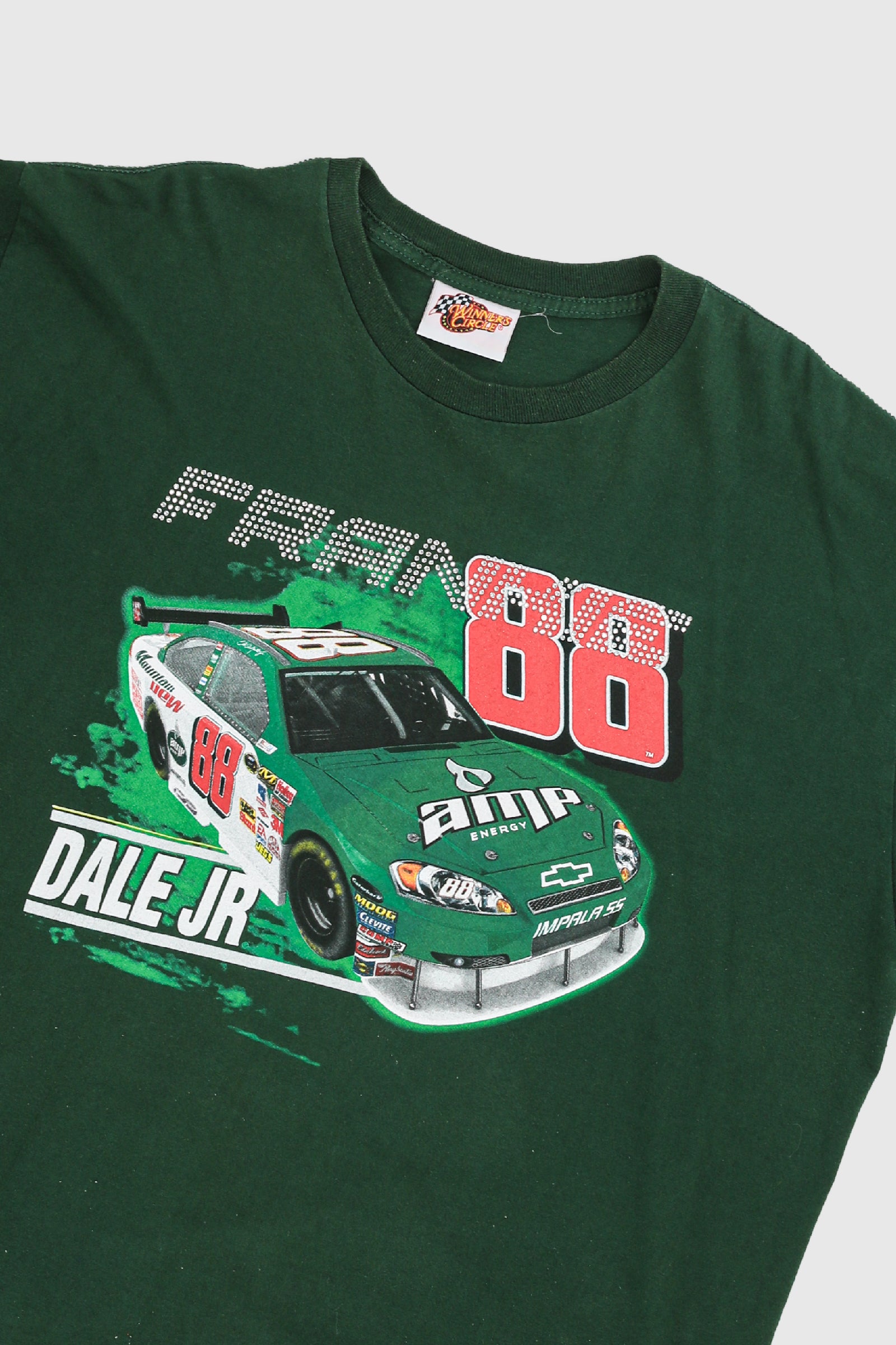 Frankie Rhinestone Racing Tee-TSHIRTS-Racing-Frankie Collective Rare Vintage Streetwear Reworks