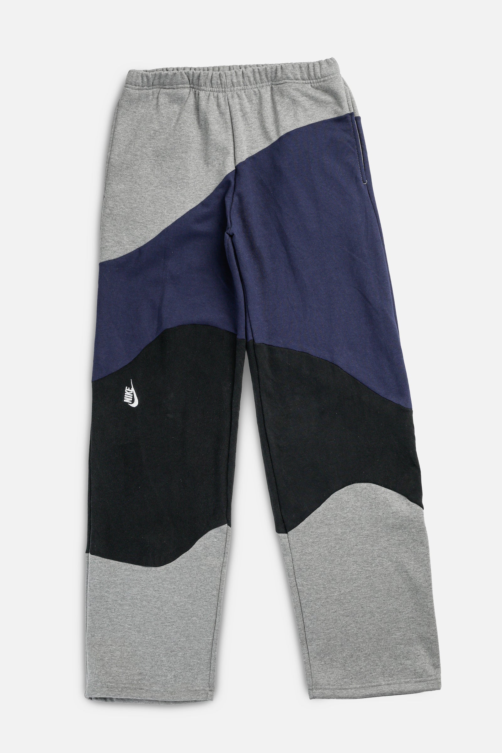 Rework Nike Wave Sweatpants - L-BOTTOMS-Nike-L-Frankie Collective Rare Vintage Streetwear Reworks