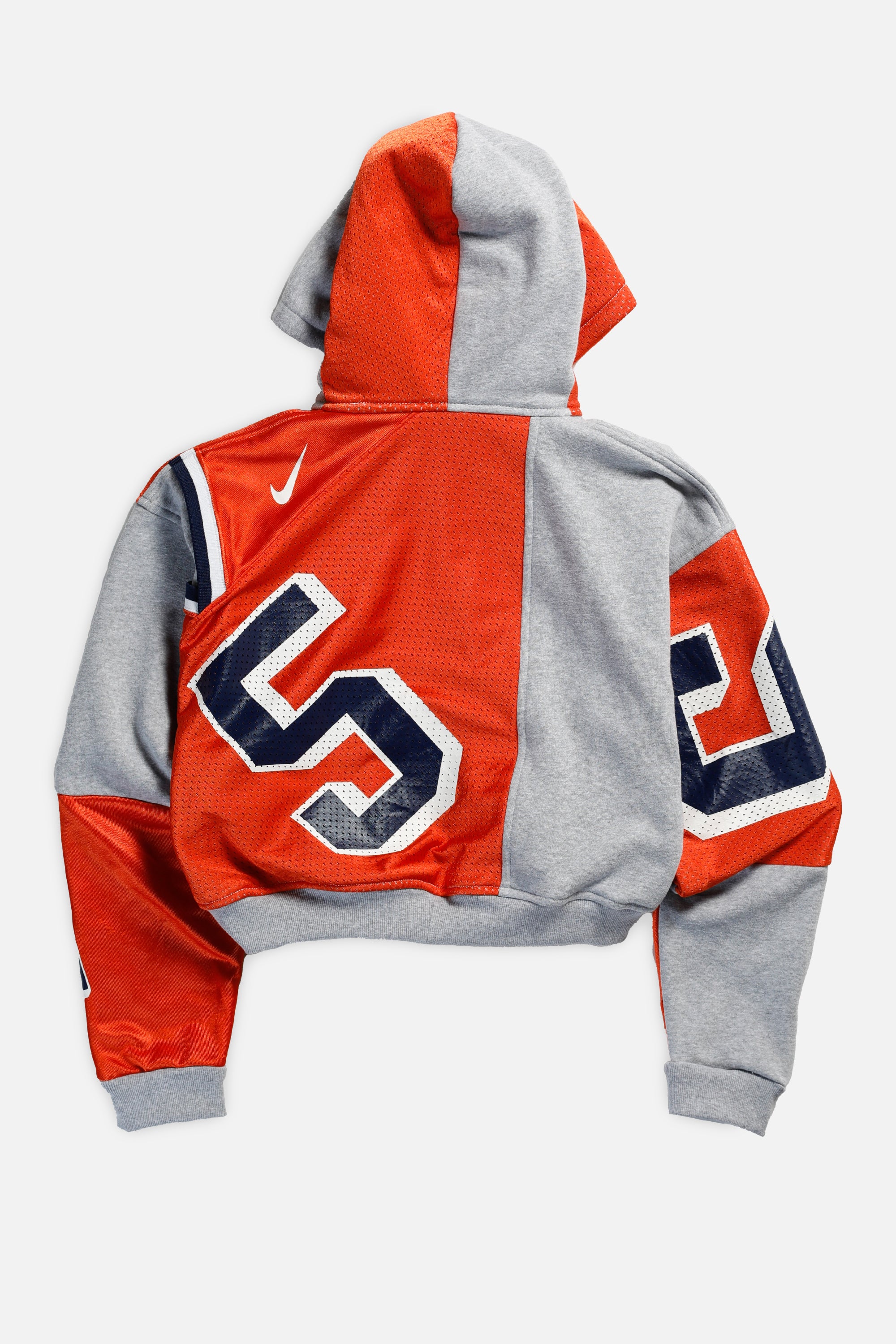 Rework Auburn Tigers Crop Zip Hoodie - S-SWEATERS-NCAA-Frankie Collective