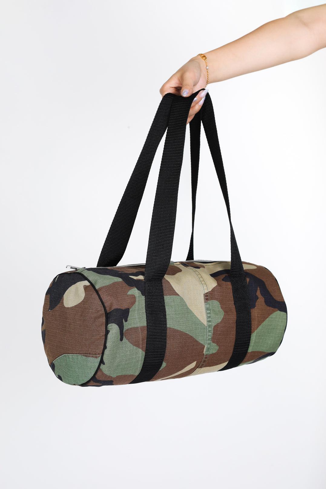 Rework Camo Medium Duffle Bag-BAGS-Nike-Frankie Collective Rare Vintage Streetwear Reworks
