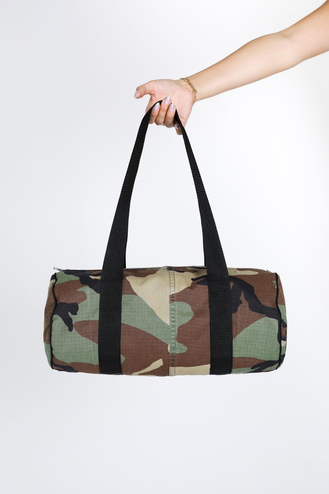 Rework Camo Medium Duffle Bag-BAGS-Nike-Frankie Collective Rare Vintage Streetwear Reworks
