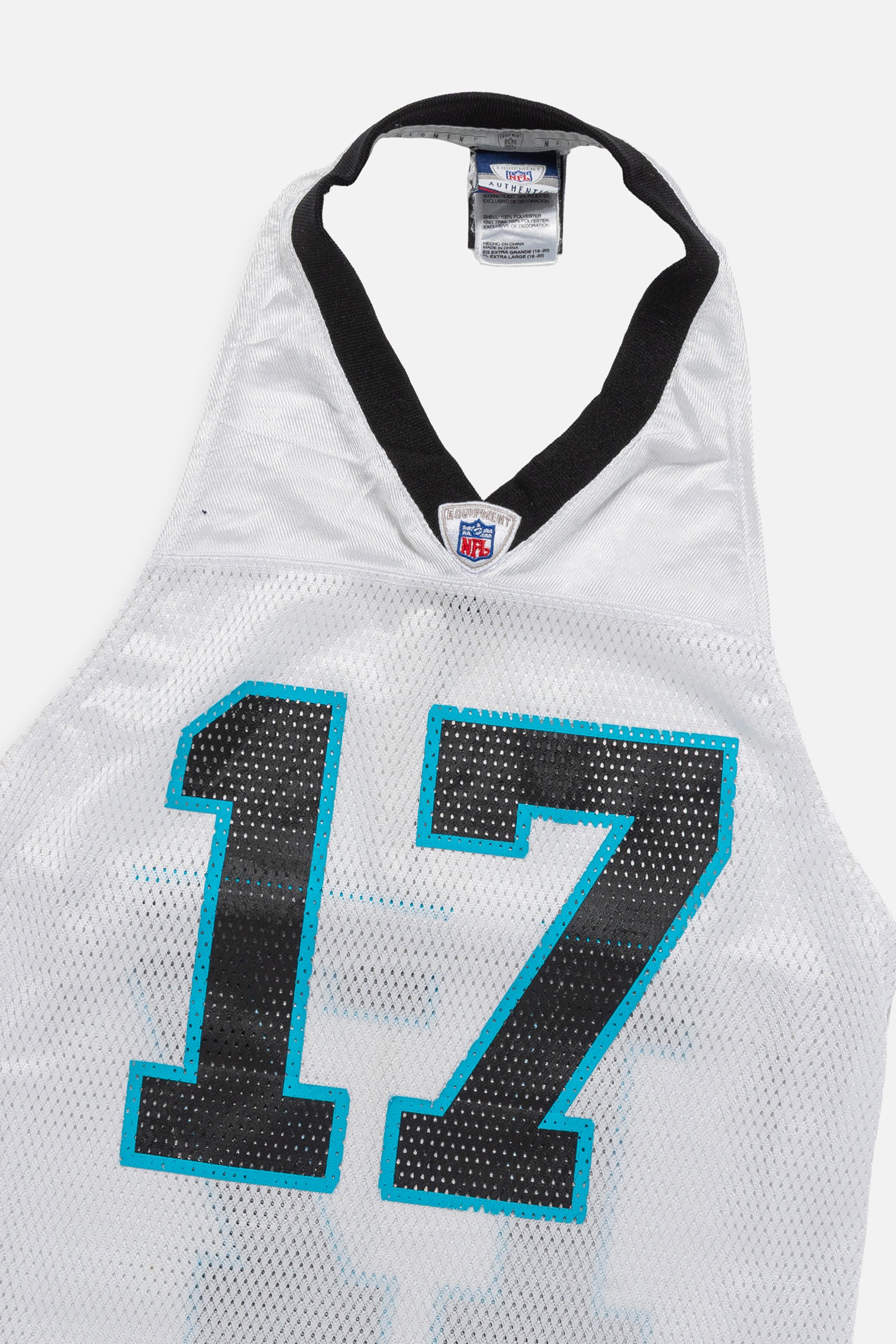 Rework Carolina Panthers Halter Top-NFL-Frankie Collective-Rework-Vintage-Streetwear