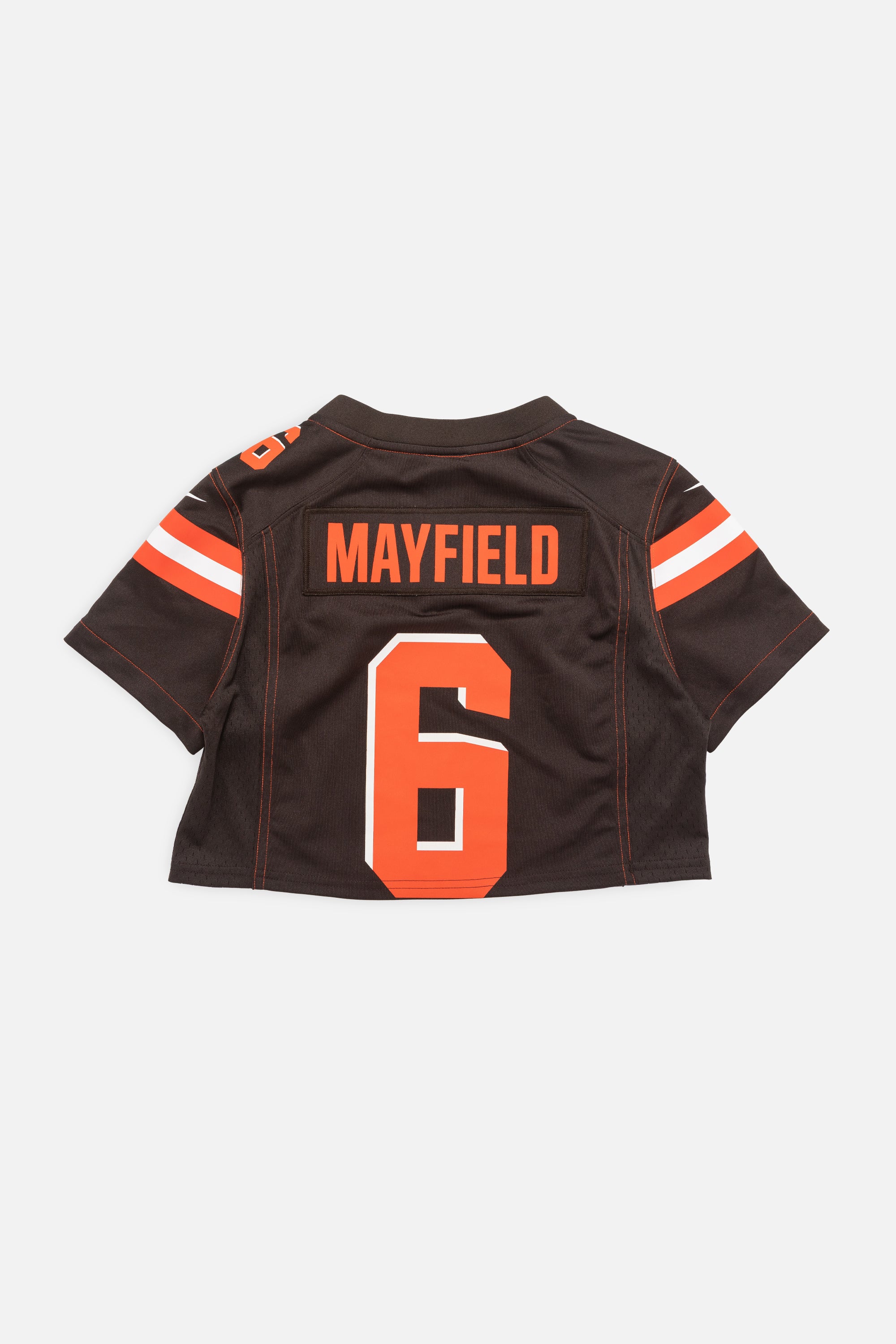 Rework Cleveland Browns Crop Jersey-NFL-Frankie Collective-Rework-Vintage-Streetwear