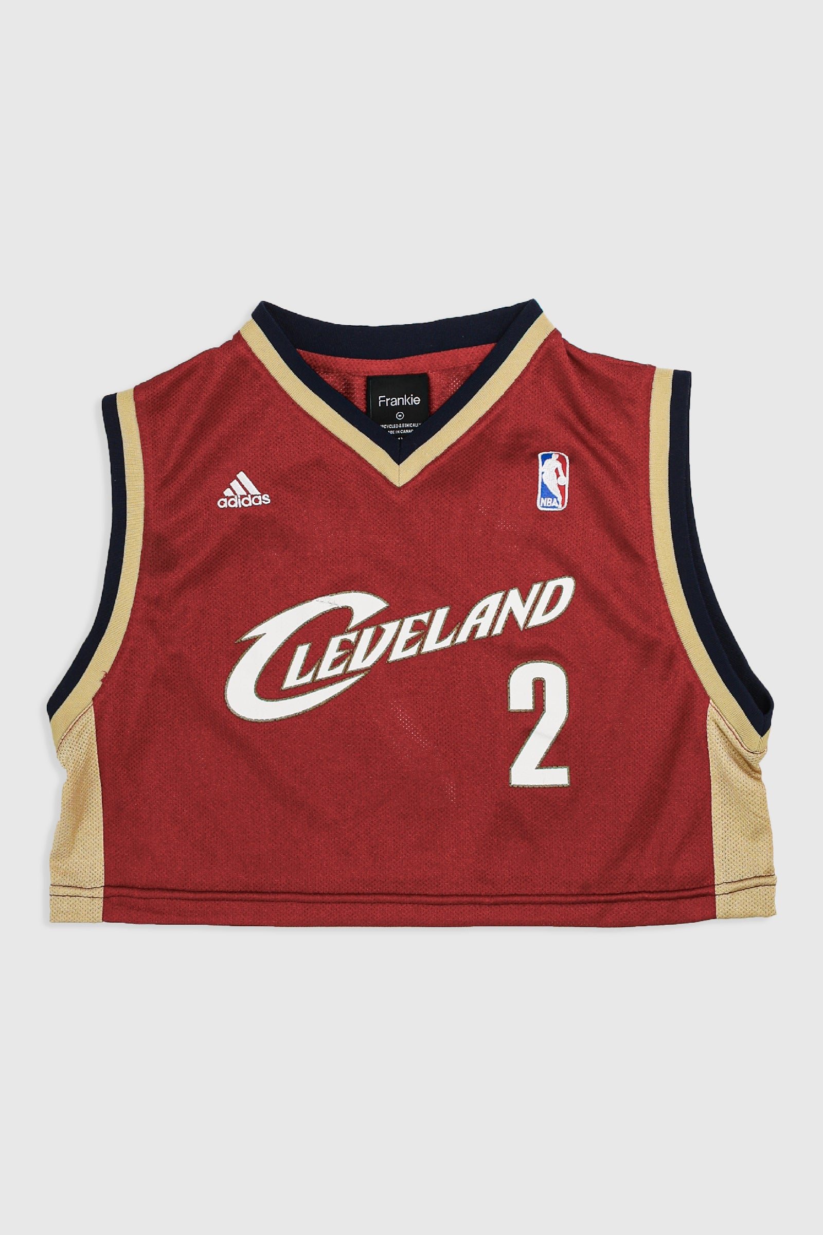 Rework Cleveland Cavaliers Crop Jersey - M-JERSEYS-NBA-Frankie Collective Rare Vintage Streetwear Reworks