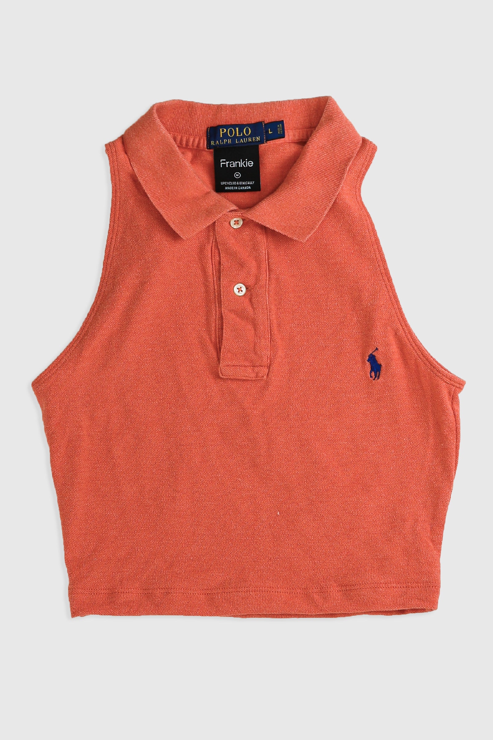 Rework Collared Tank - M-TOPS-vendor-unknown-Frankie Collective Rare Vintage Streetwear Reworks