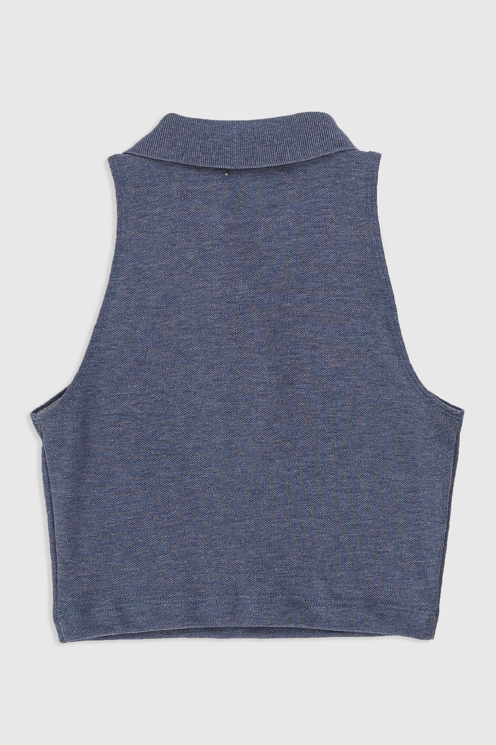 Rework Collared Tank - S-TOPS-vendor-unknown-Frankie Collective Rare Vintage Streetwear Reworks