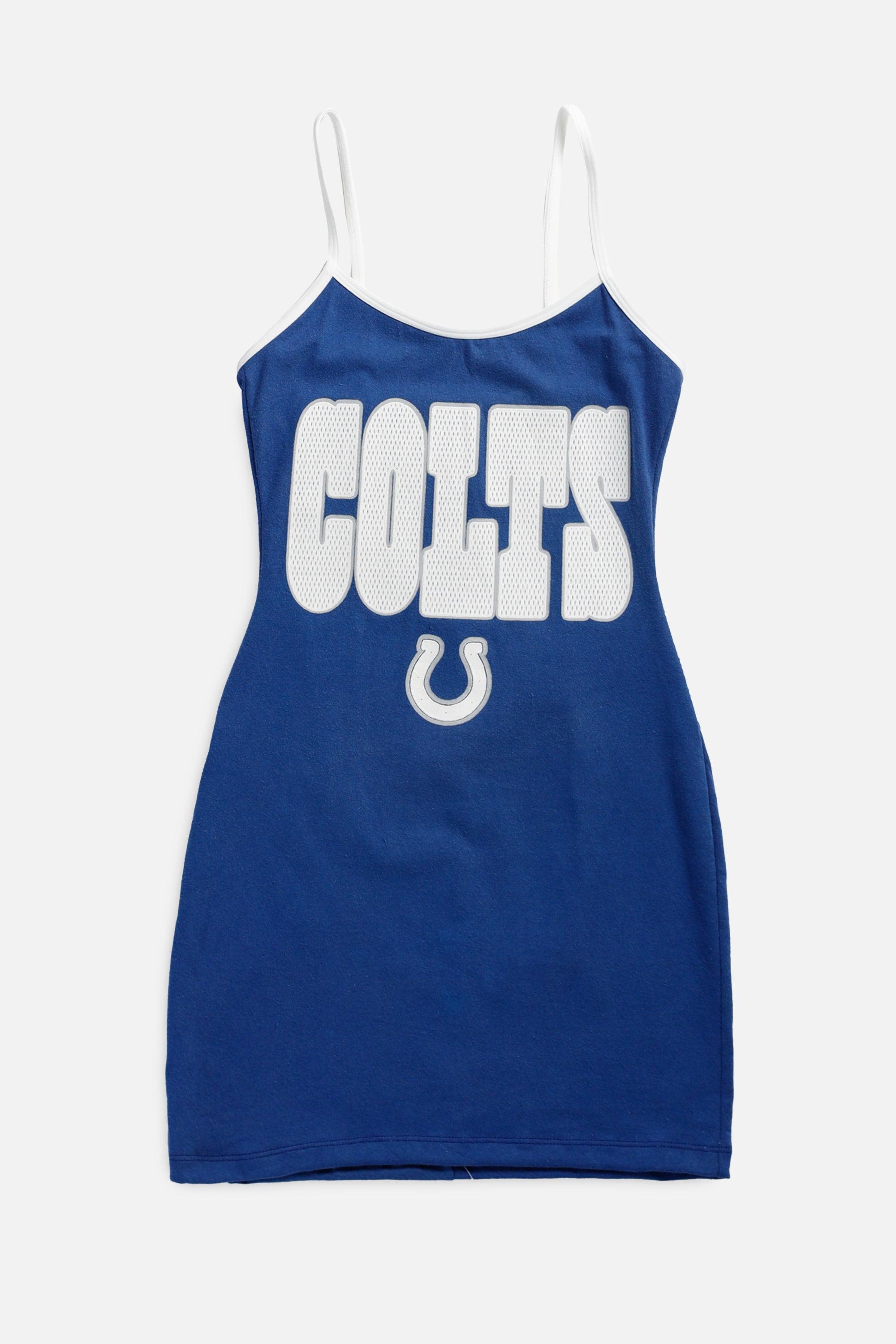 Rework Colts Mini Dress Tee - XS-DRESSES-NFL-Frankie Collective