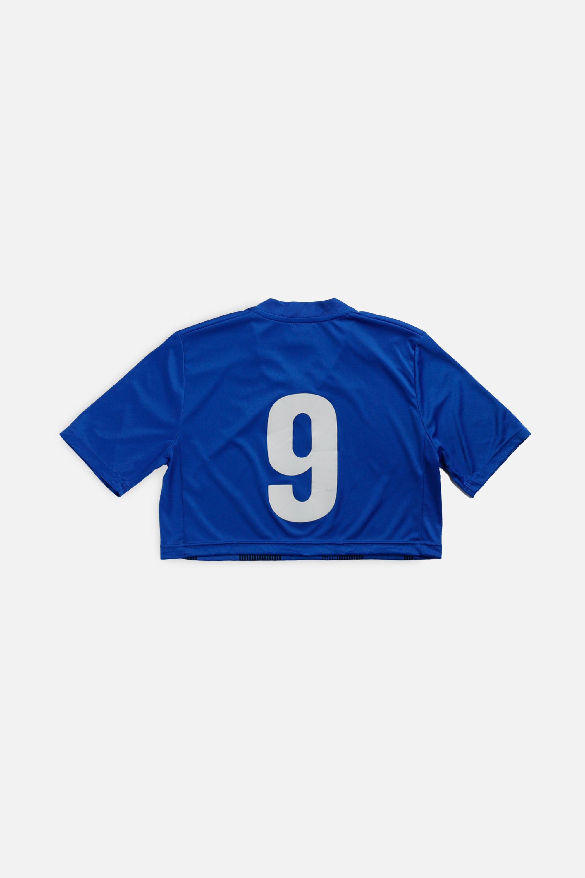 Rework Crop Adidas Soccer Jersey - XS-JERSEYS-vendor-unknown-XS-Frankie Collective Rare Vintage Streetwear Reworks