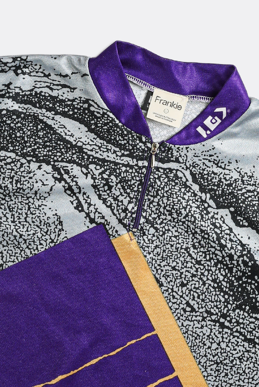 Rework Crop Cycling Jersey - L-JERSEYS-vendor-unknown-Frankie Collective Rare Vintage Streetwear Reworks