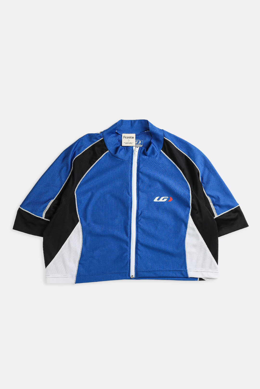Rework Crop Cycling Jersey - L-JERSEYS-vendor-unknown-Frankie Collective Rare Vintage Streetwear Reworks