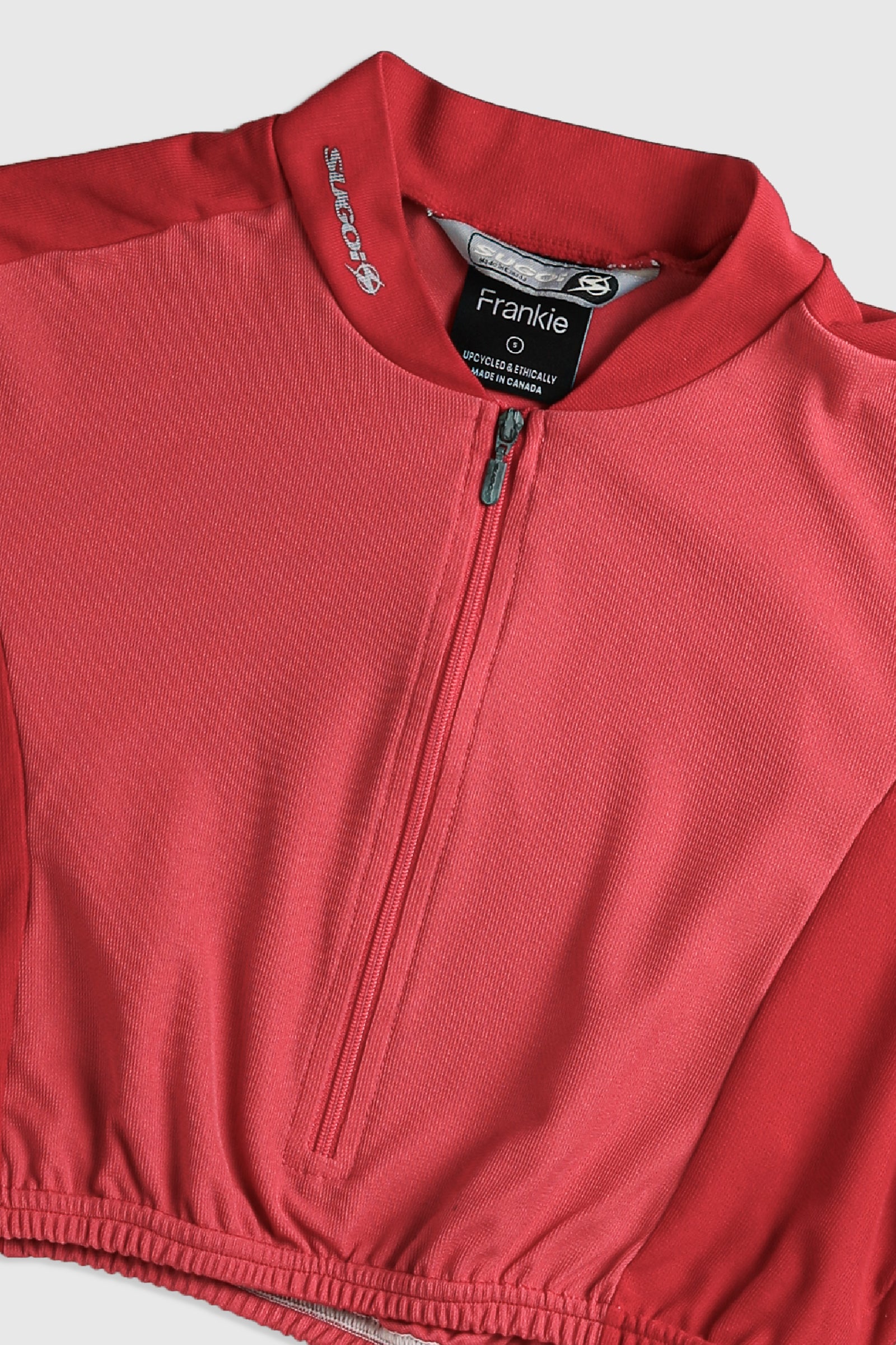 Rework Crop Cycling Jersey - S-JERSEYS-vendor-unknown-Frankie Collective Rare Vintage Streetwear Reworks