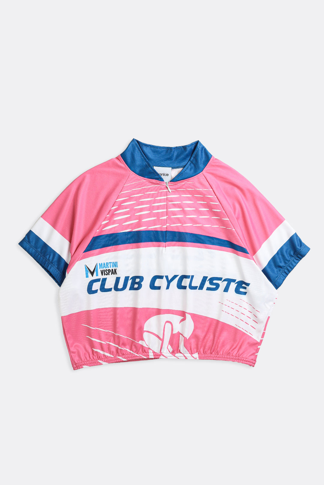 Rework Crop Cycling Jersey - XL-JERSEYS-vendor-unknown-Frankie Collective Rare Vintage Streetwear Reworks