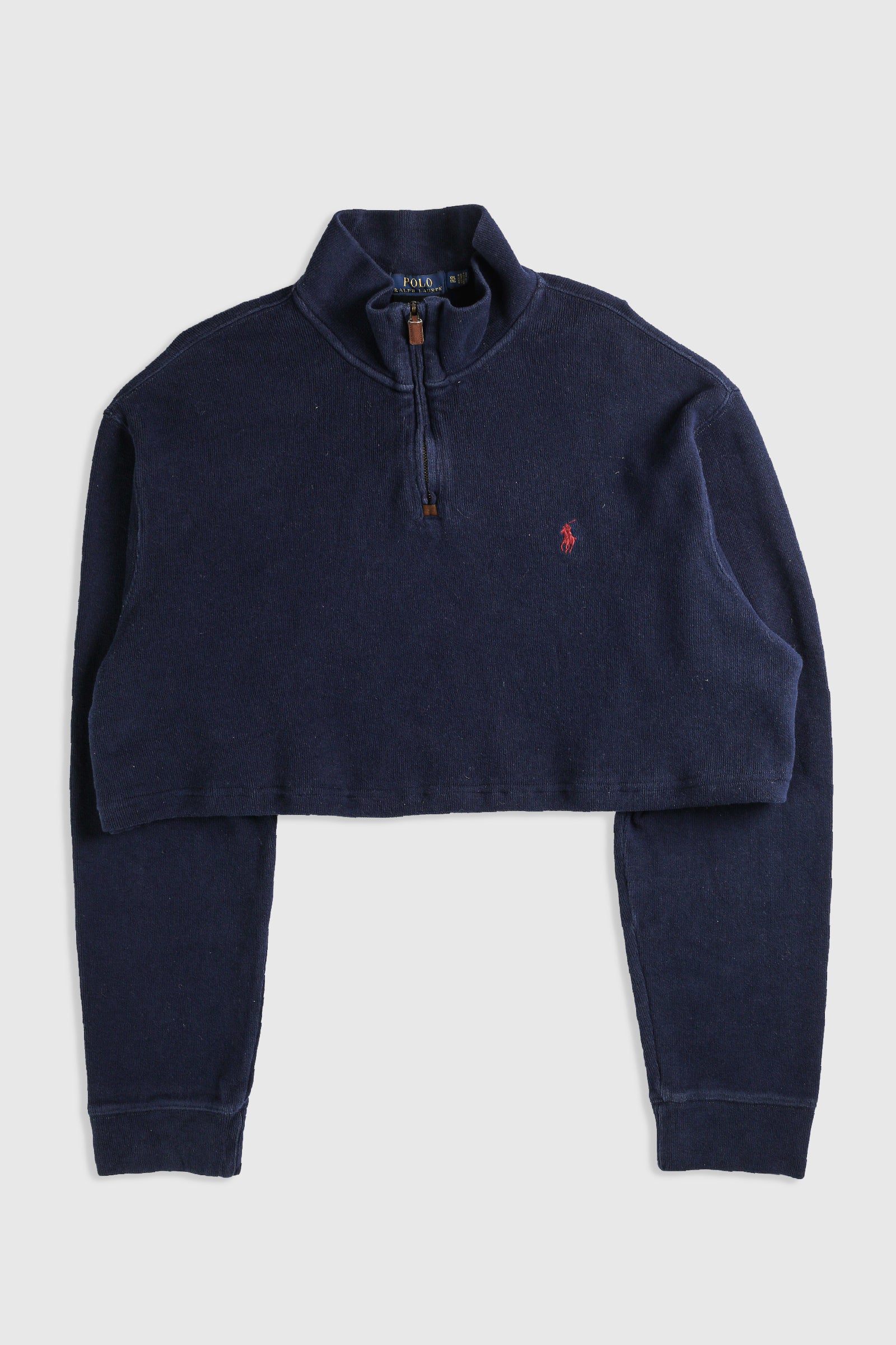 Rework Crop Knit Sweater - L-SWEATERS-vendor-unknown-Frankie Collective Rare Vintage Streetwear Reworks