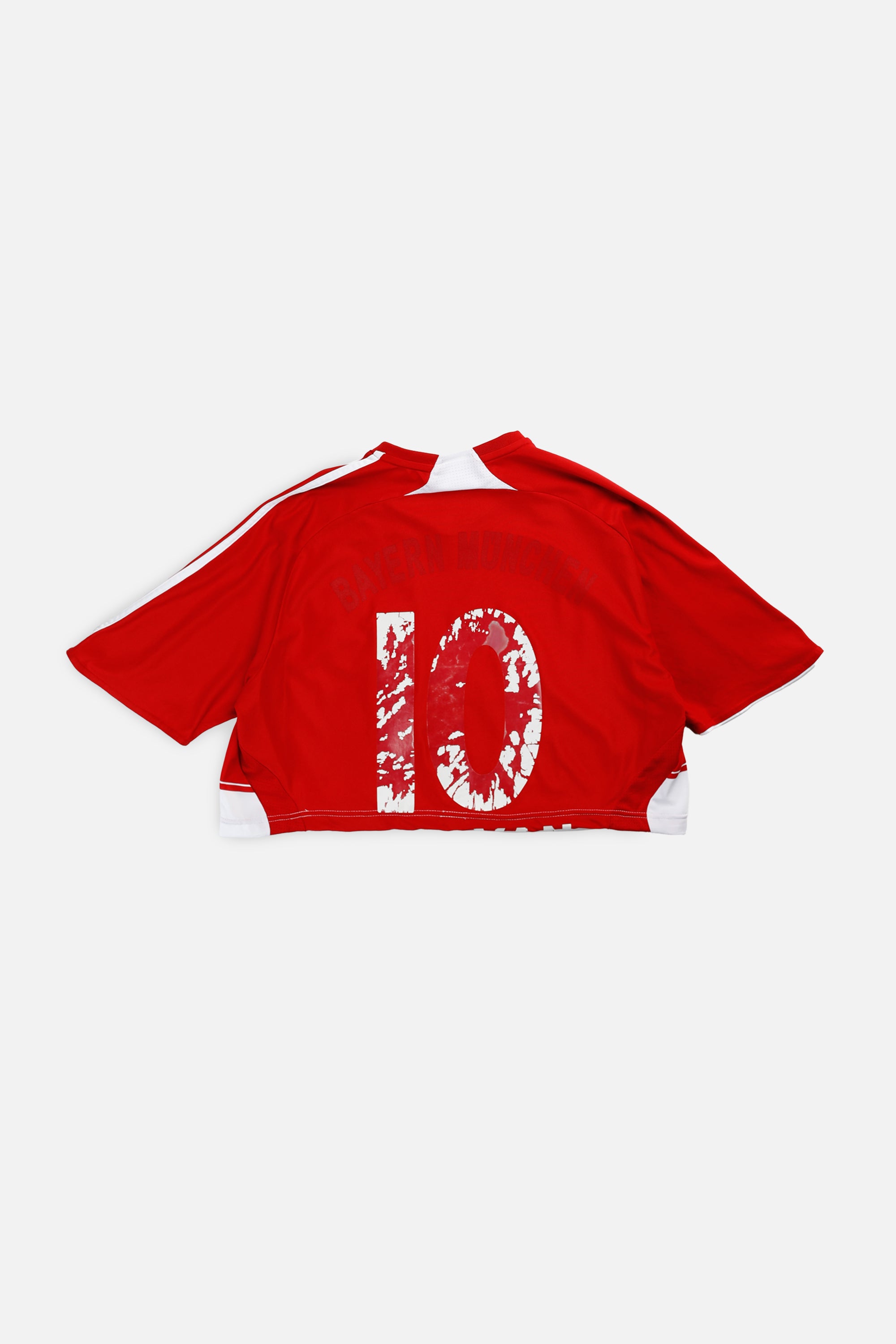 Rework Crop Munich Soccer Jersey - XL-JERSEYS-vendor-unknown-XL-Frankie Collective Rare Vintage Streetwear Reworks
