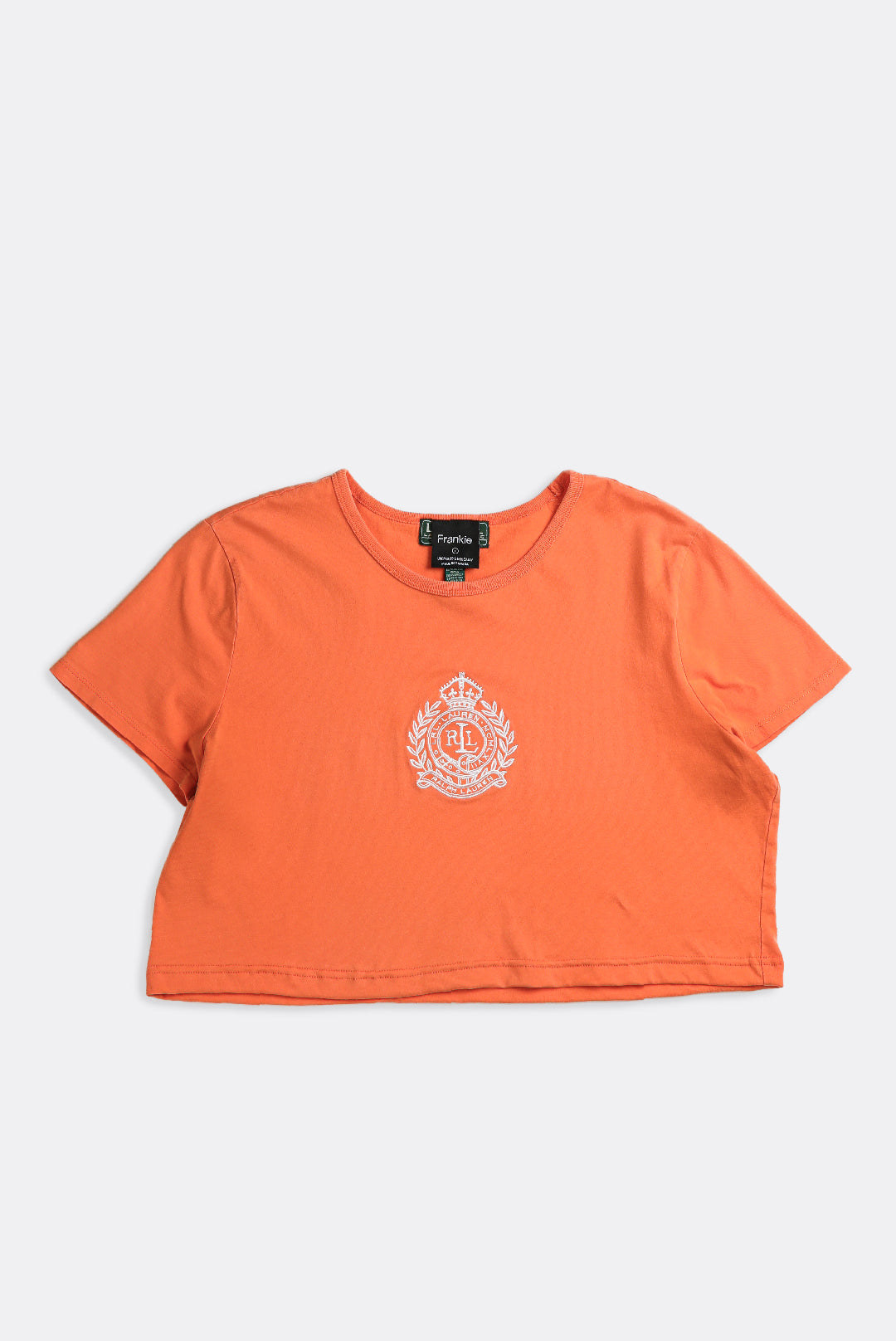 Rework Crop Tee - L-TOPS-vendor-unknown-Frankie Collective Rare Vintage Streetwear Reworks