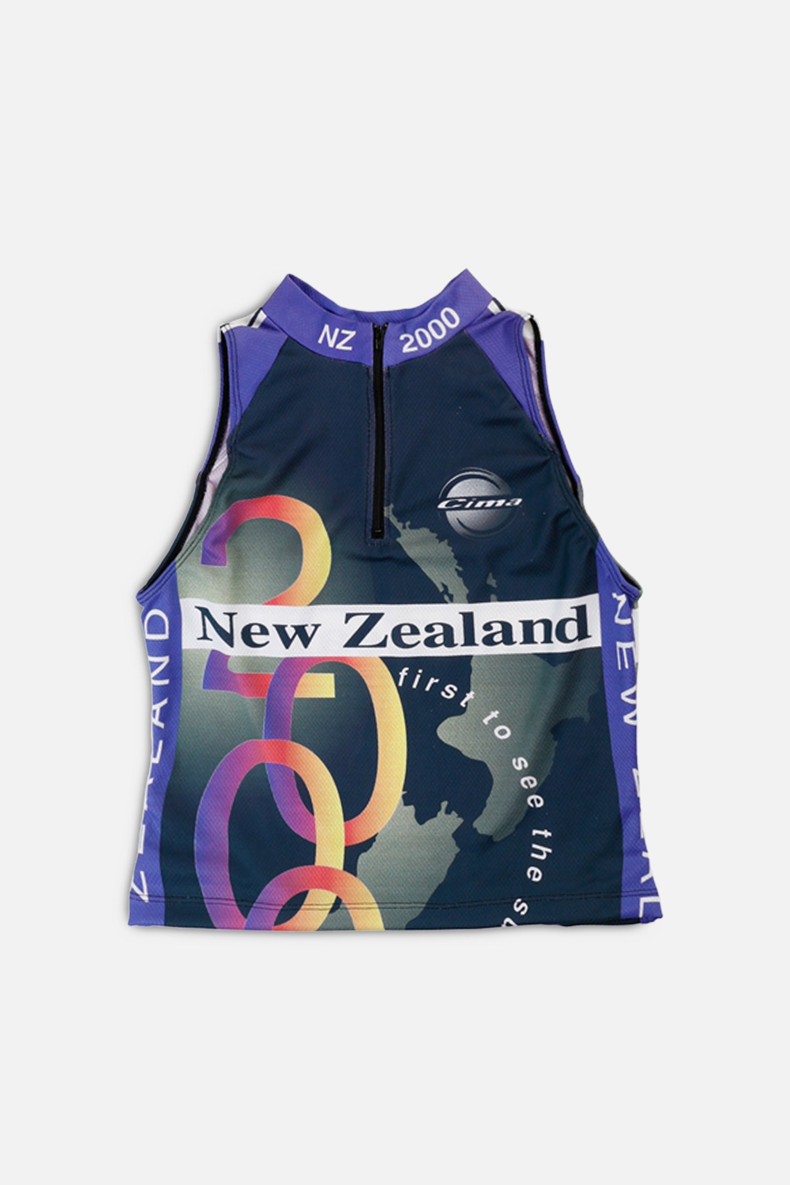 Rework Cycling Tank - XL-TOPS-vendor-unknown-XL-Frankie Collective Rare Vintage Streetwear Reworks