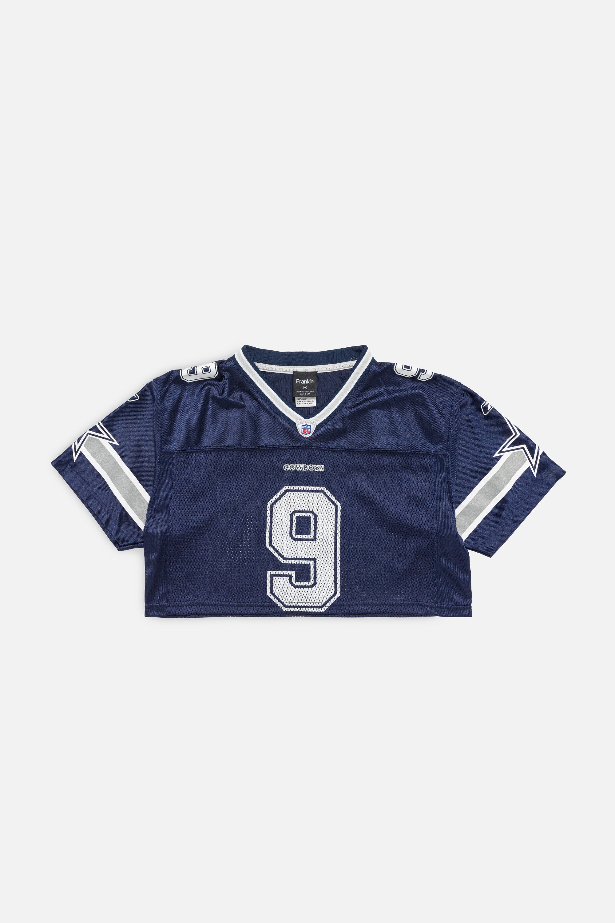 Rework Dallas Cowboys Crop Jersey-NFL-Frankie Collective-Rework-Vintage-Streetwear