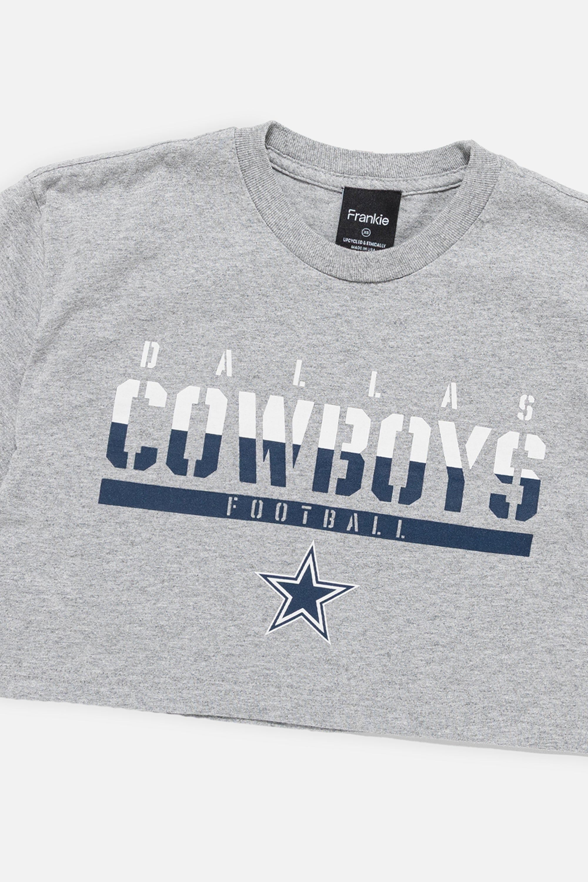 Rework Dallas Cowboys Crop Tee-NFL-Frankie Collective-Rework-Vintage-Streetwear