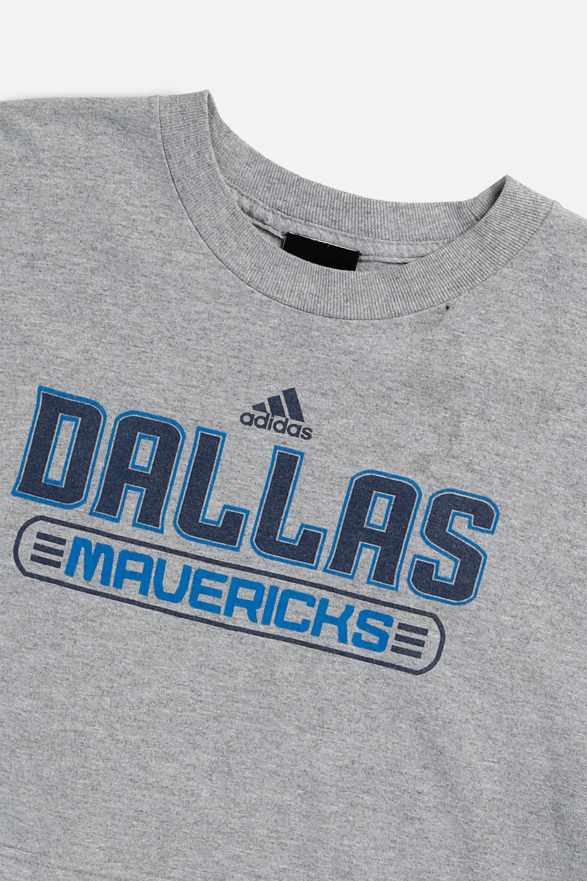 Rework Dallas Mavericks NBA Crop Tee - S-TOPS-NBA-S-Frankie Collective Rare Vintage Streetwear Reworks
